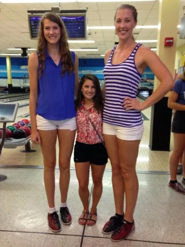 UCFâ€™s two tallest Volleyball players and their shortest cheerleader posted by Crazyinferno