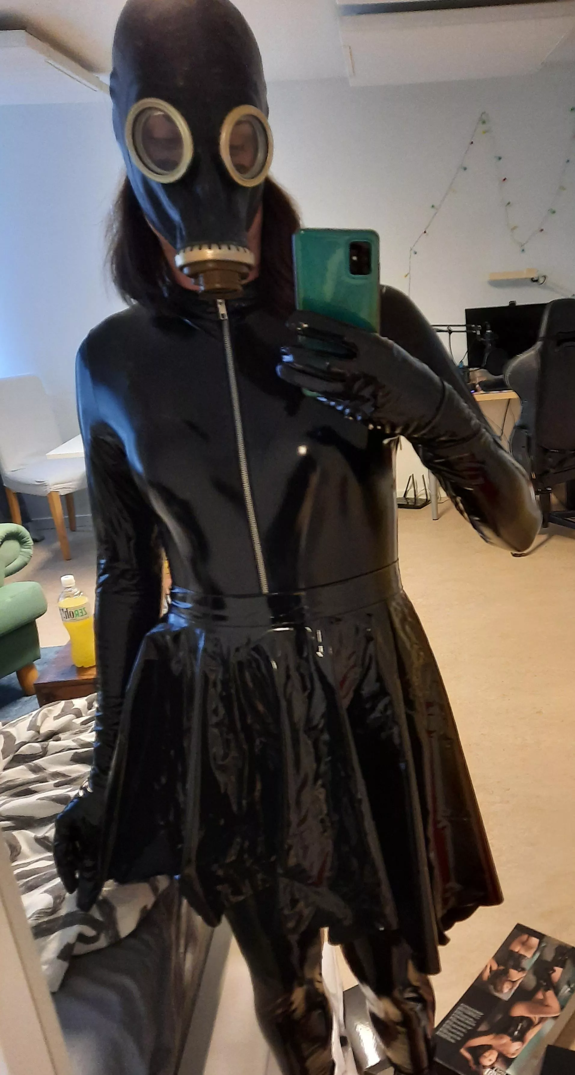 Unsure if this fits here since I only wear a gasmask and not a latex hood posted by EvilynLandgren