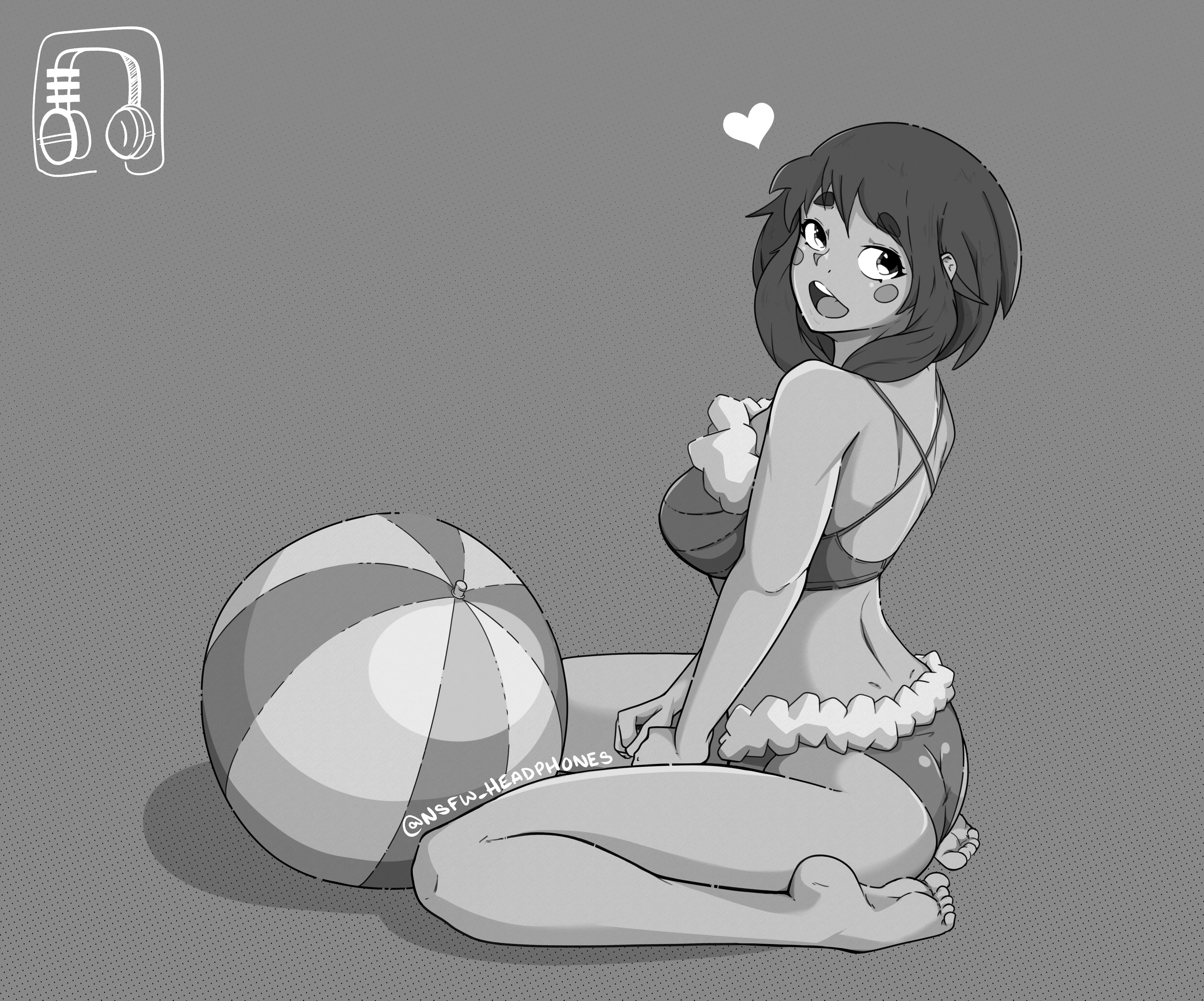 Uraraka's Beach Ball OC [NSFW_Headphones] posted by nsfw_headphones