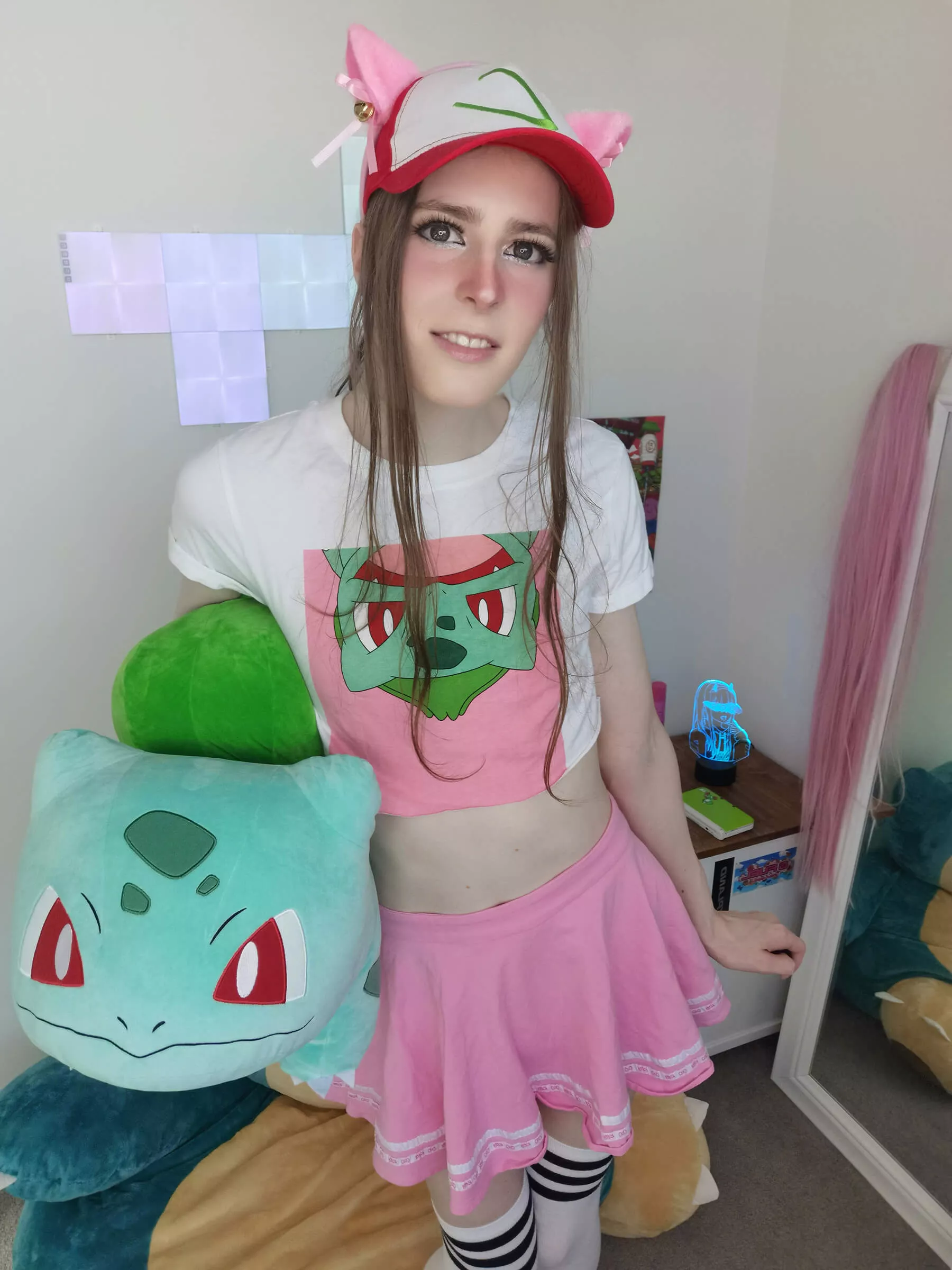 uwu ash ketchum being a cutie😊💕 ft my bulbasaur posted by lilhyperpotion