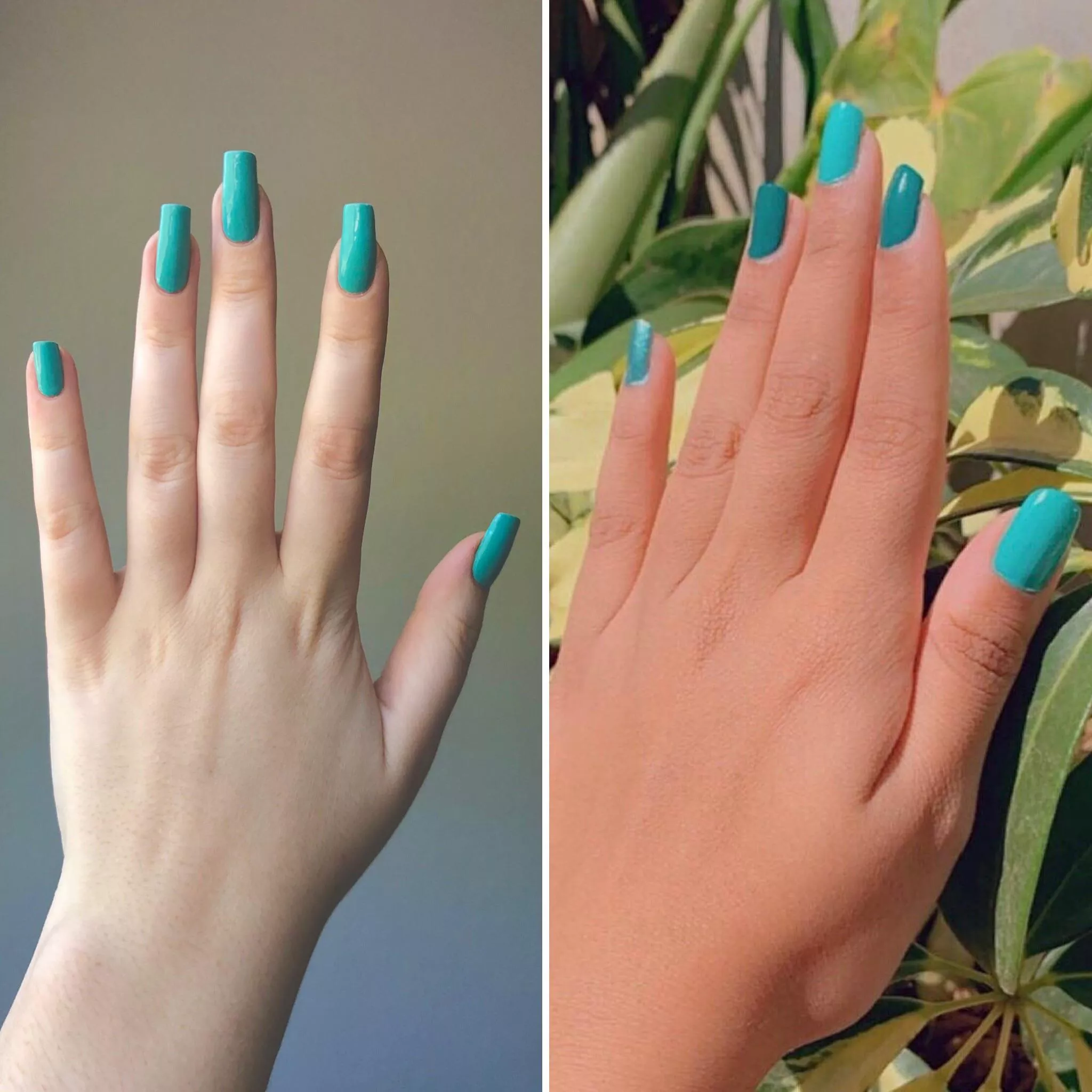 u/yull_sarangi and my matching teal nails 💕 posted by myfingersandtoes