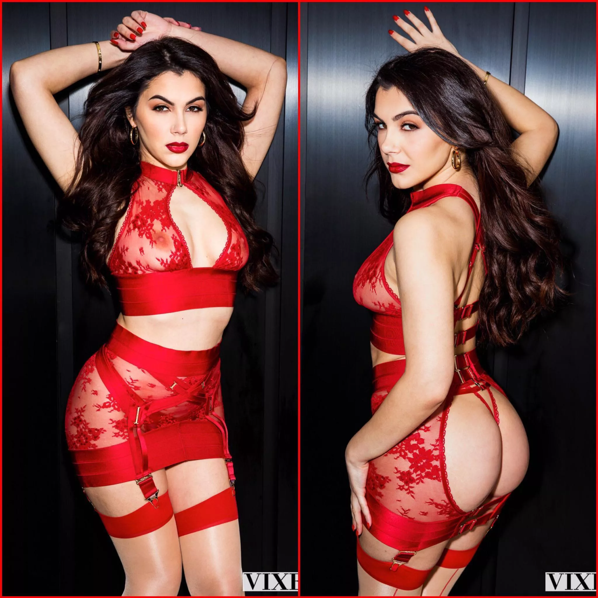 Valentina Nappi looking stunning in red posted by pointed-outt