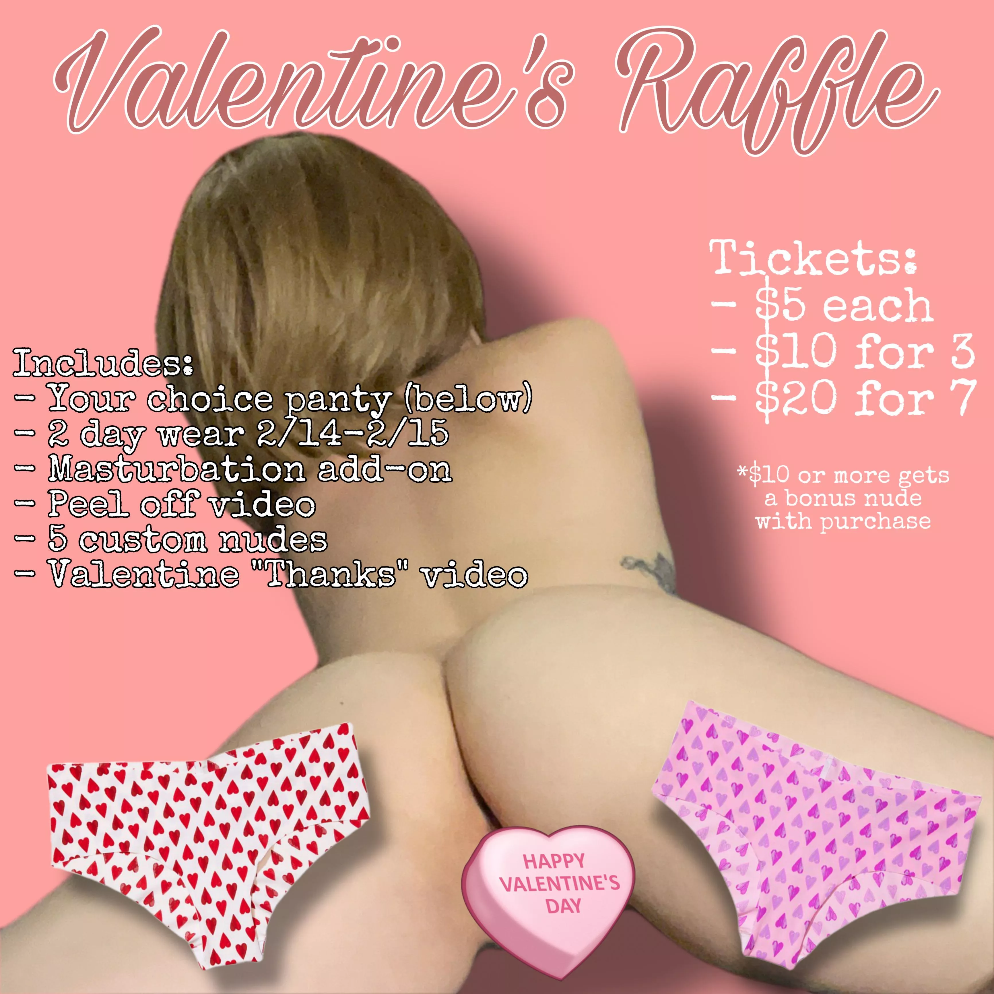 Valentine’s Day Raffle EXCLUSIVE! $115 Value for as little as $5! Get your tickets 🎟 today! [Selling][f][USA] posted by PumpkinSpiceX