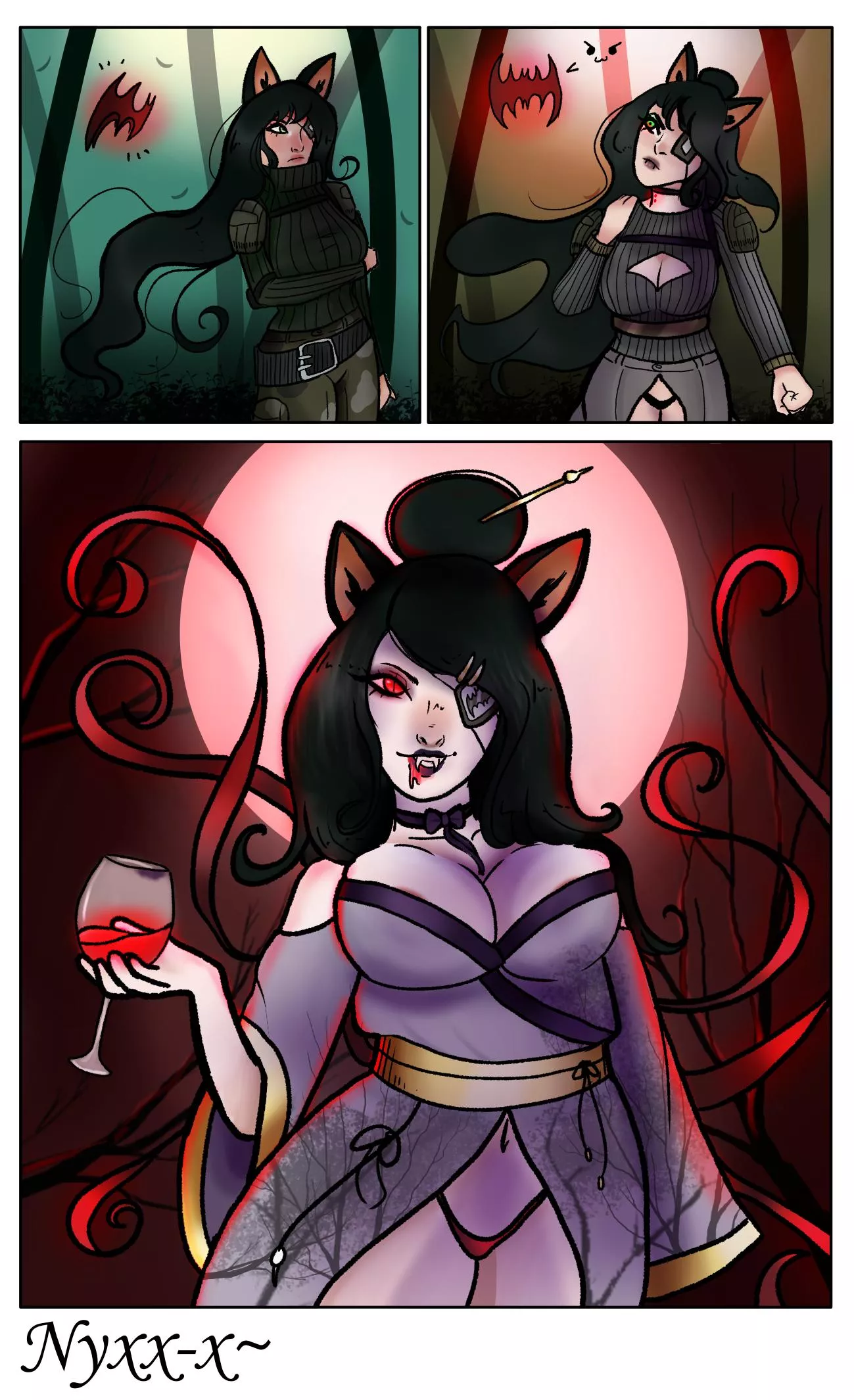 Vampiric Thirst~ [Halloween, Vampire, Monster Girl] by me posted by Nyxx-x