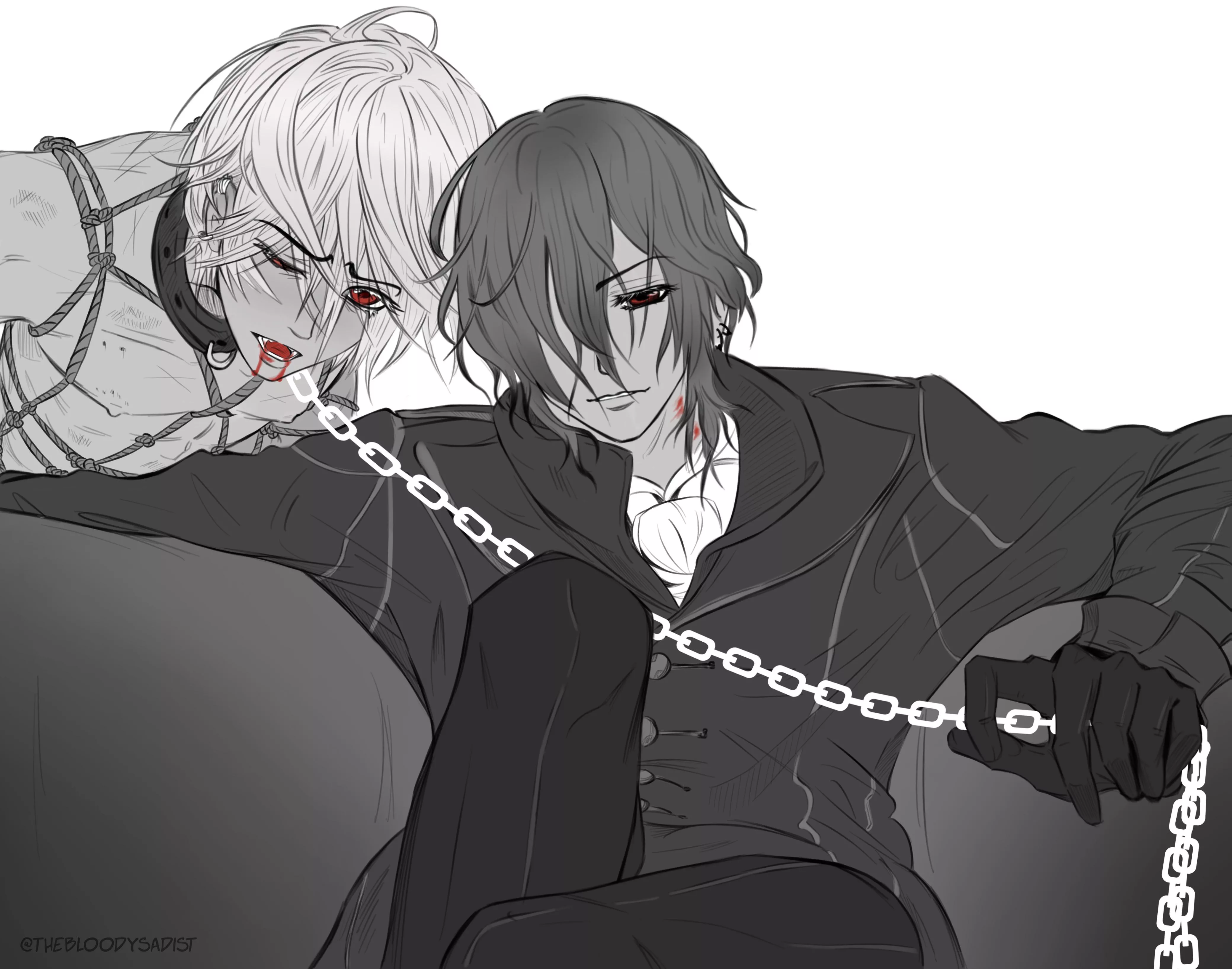 [Vamprie Knight] does anybody even remember this anime anymore? Whumptober’s “hunger” prompt~ Kaname and Zero (my art) posted by The-Winged-Writer