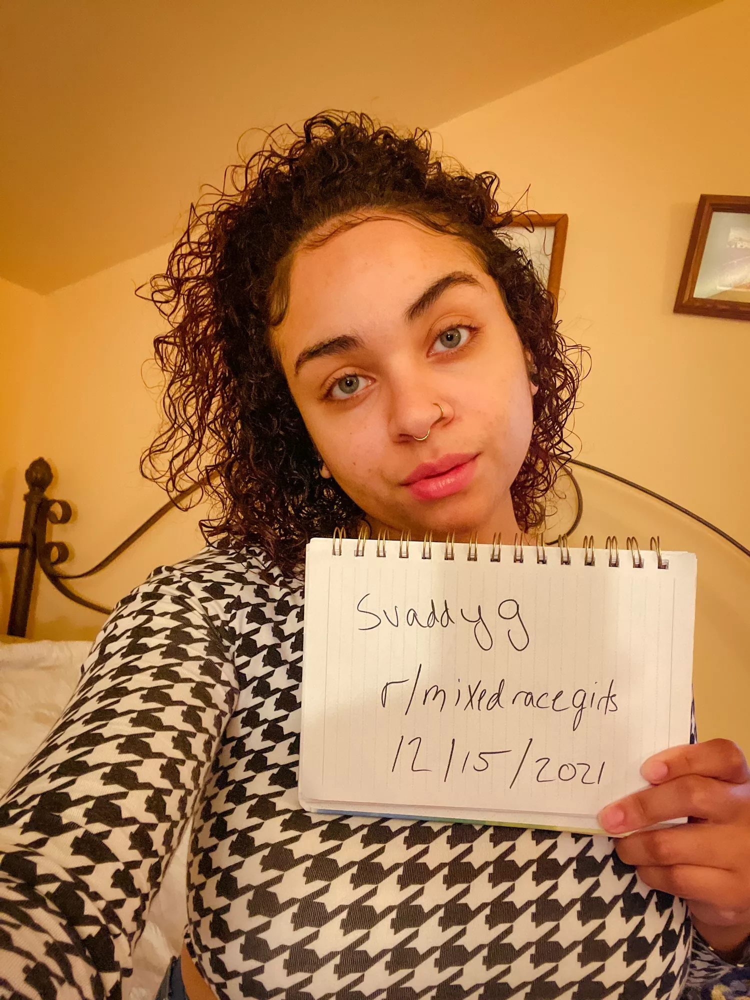 Verification post.. mixed with b/w -Italian/German on one side and Guyanese/African American on the other 😌 posted by svaddyg