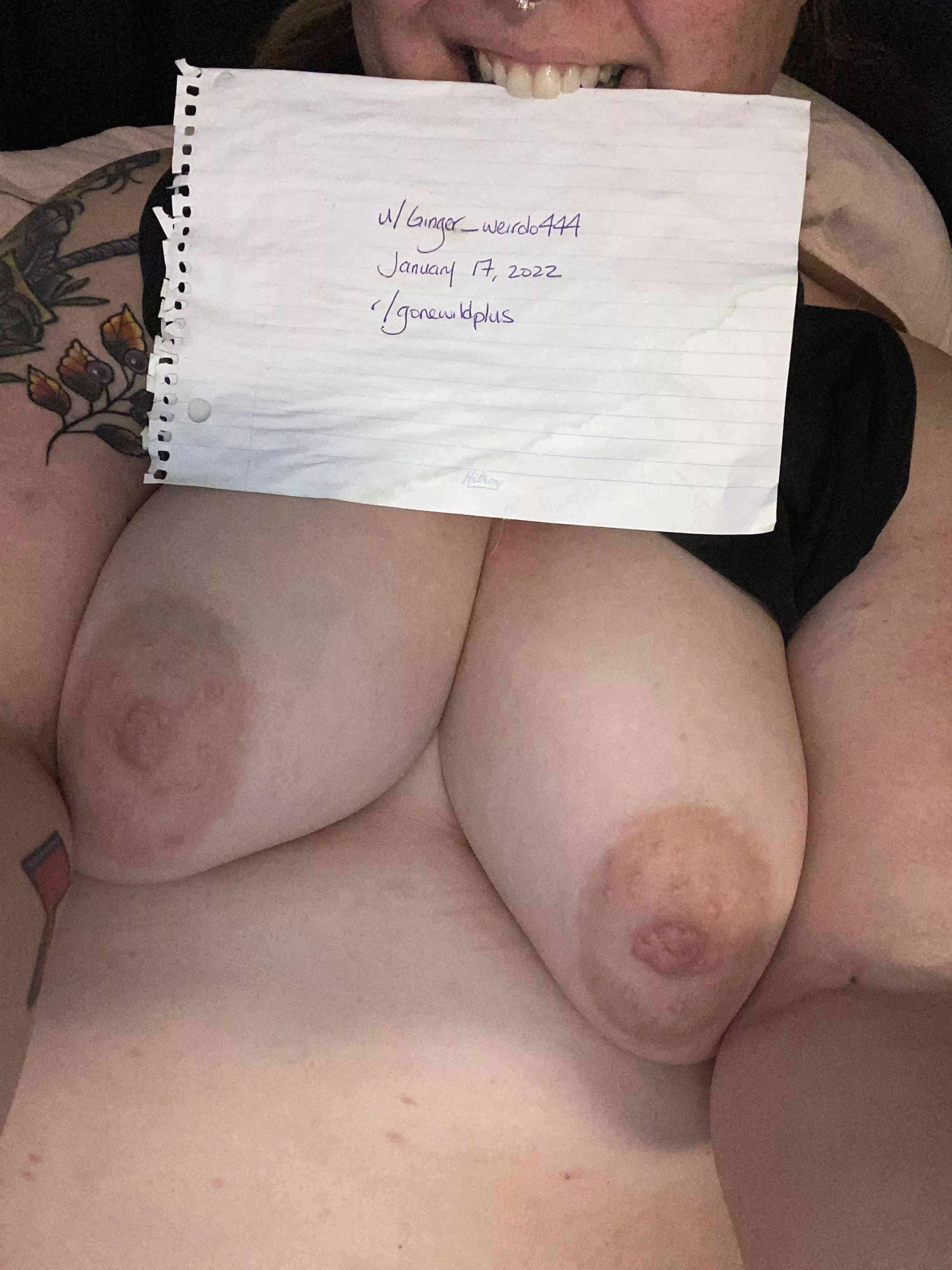 Verification post, very excited to be able to post here now! 🥰 posted by Ginger_weirdo444