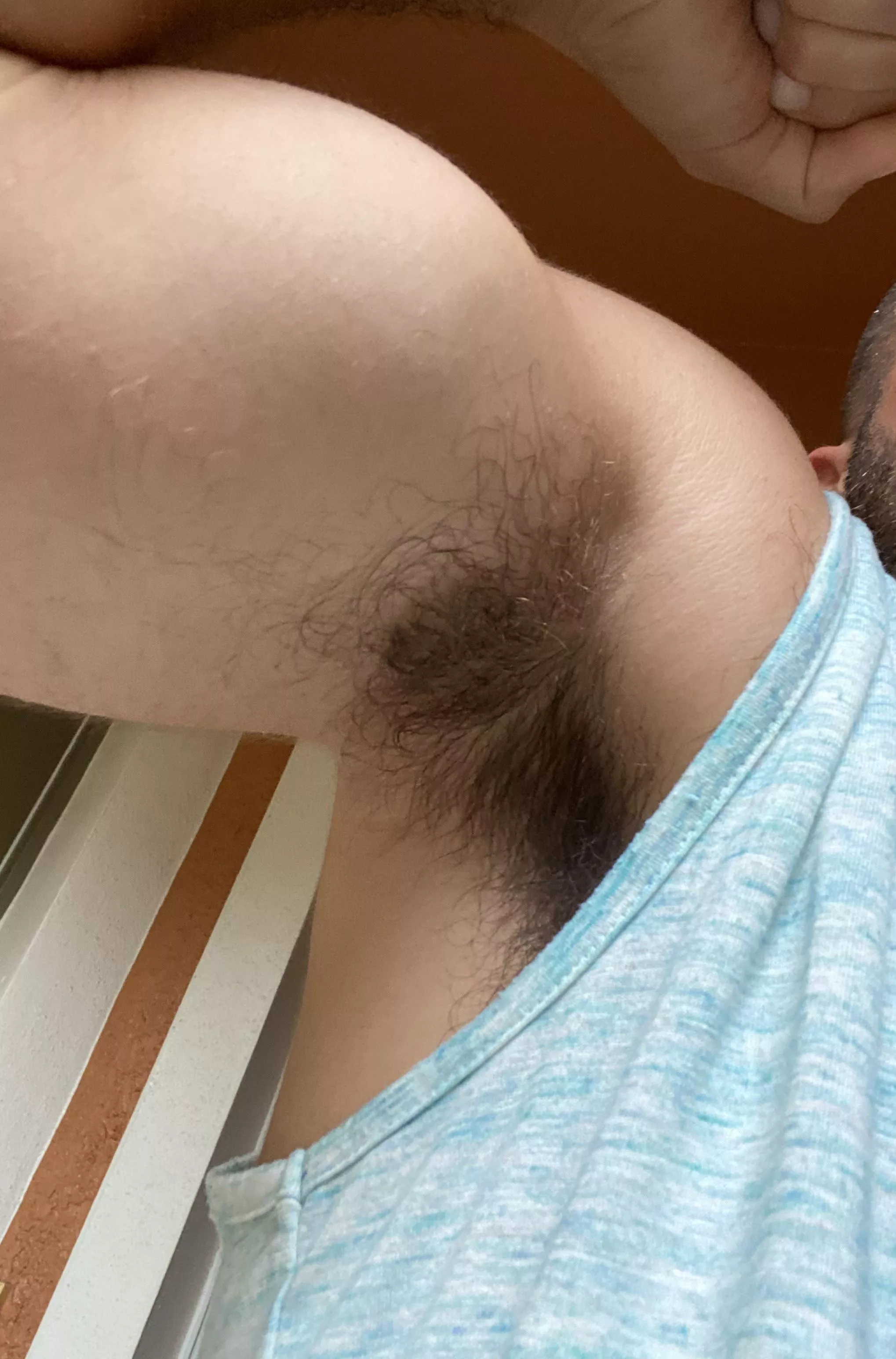 Very simple. Your face under this armpit. 🐽 posted by dicksandpits