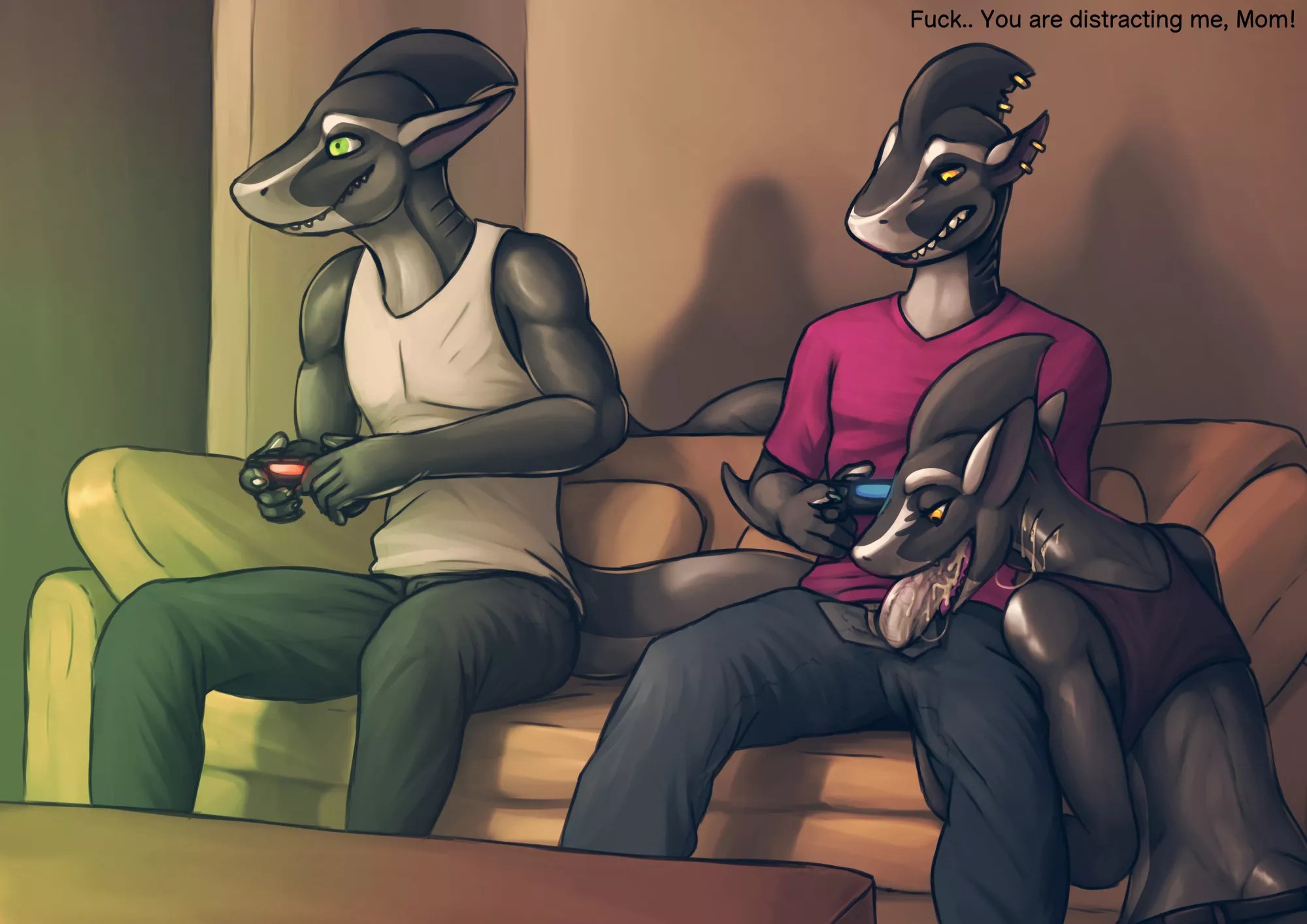 Videogame Interupption [MF] (Lizardlars) posted by OwO_Bot