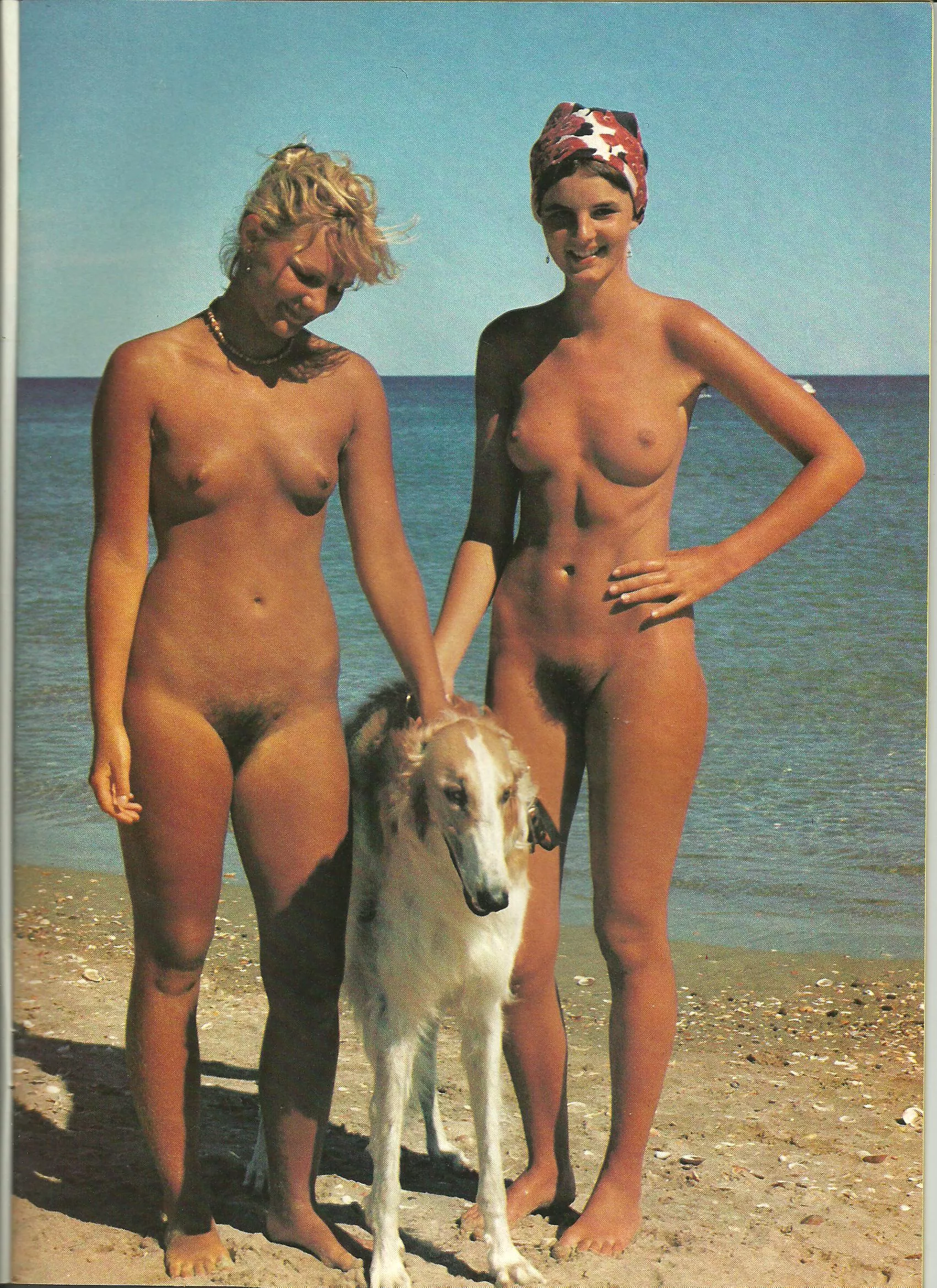 Vintage magazine: taking a photo with a dog posted by bobettebobqc