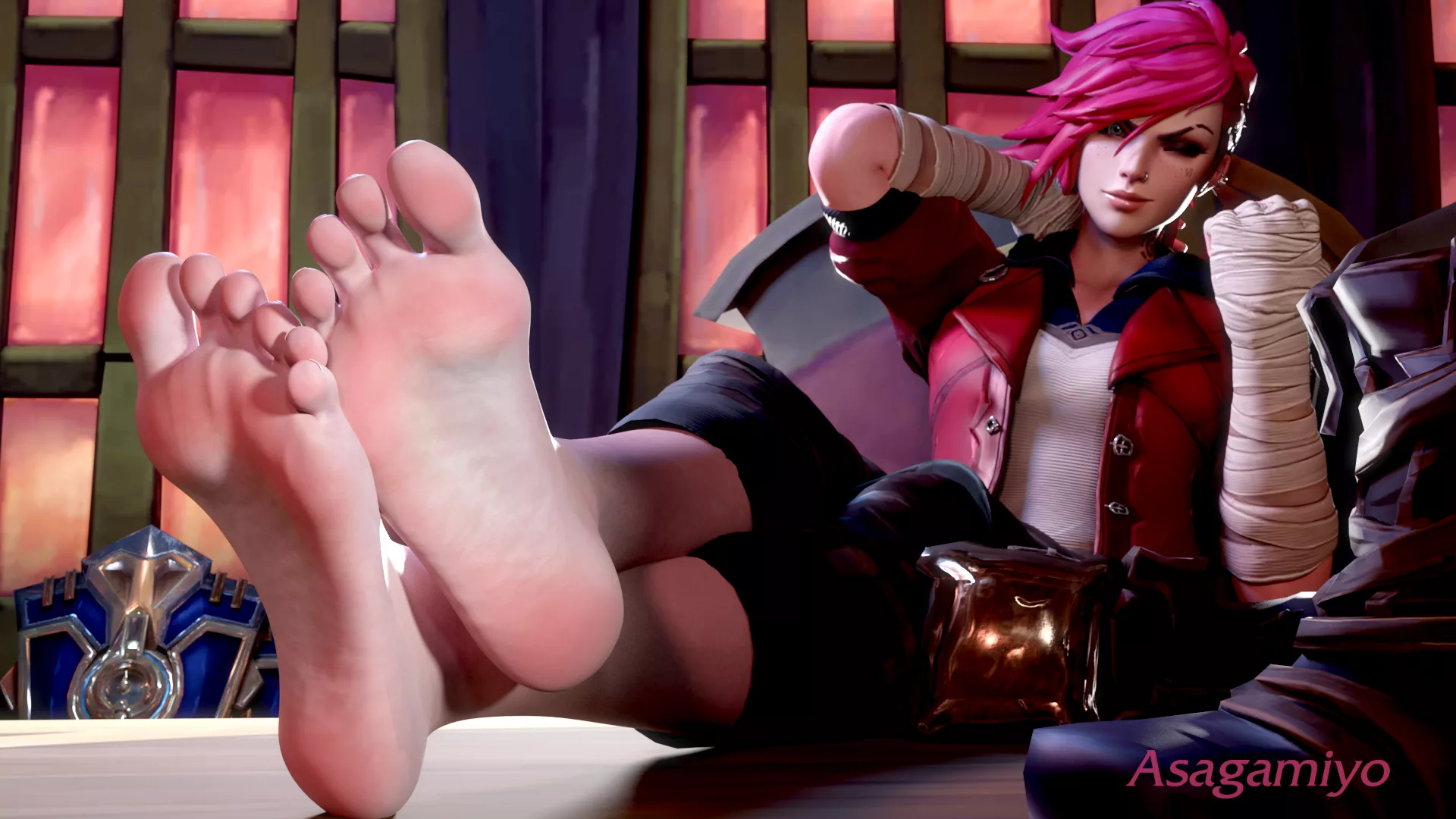 Vi's Piltover Enforcer Feet (Asagamiyo) [League of Legends] posted by Lachryma_ud