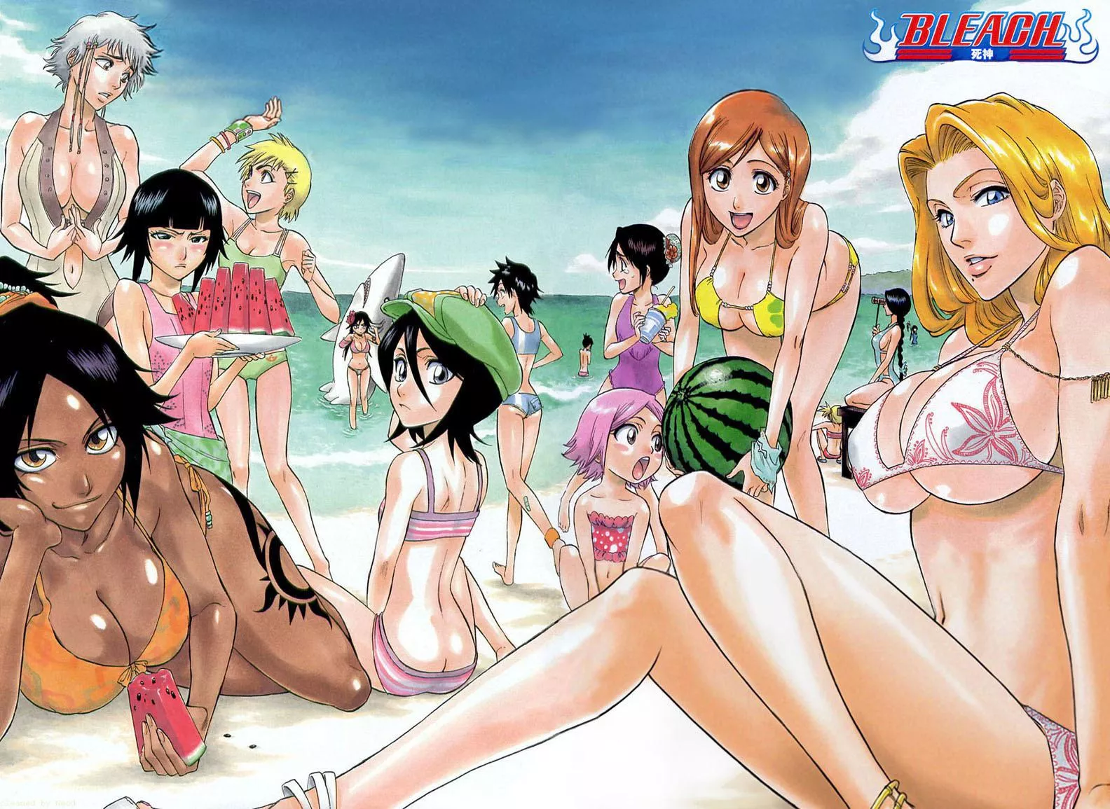 Waifus At The Beach (Tite Kubo) [Bleach] posted by BleachIsBestAnime