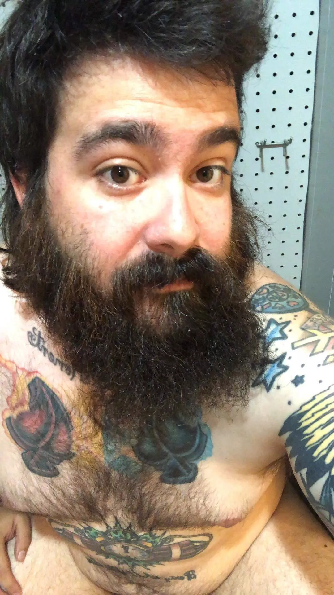 Waiting for the shower to get nice and steamy posted by subbearded1