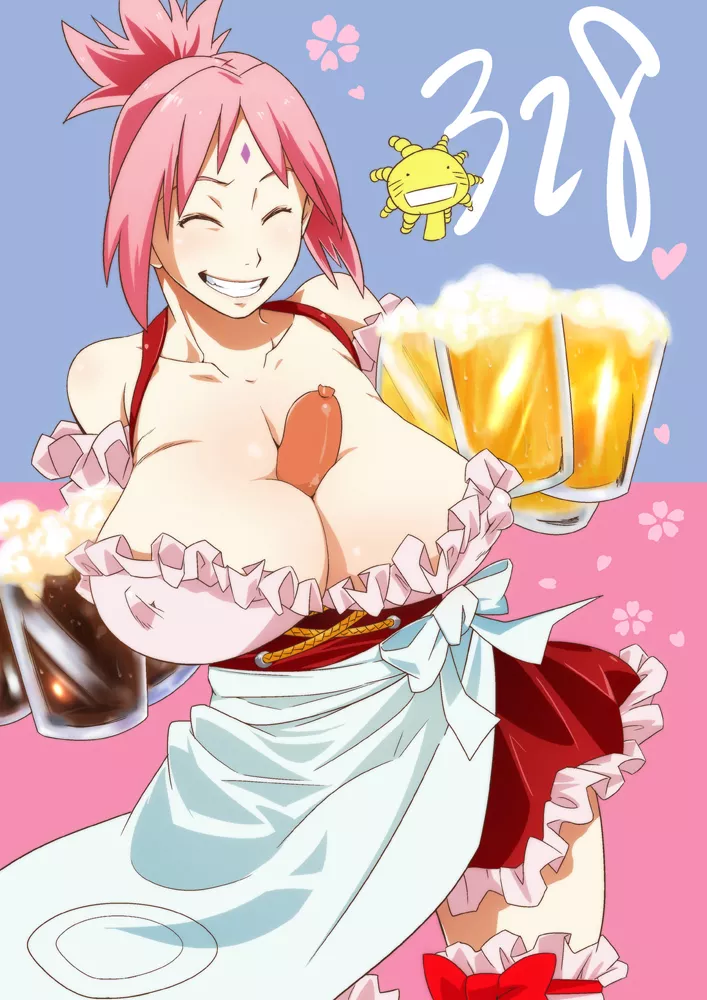 Waitress Sakura at your service! (さはらわたる) posted by Wijin00