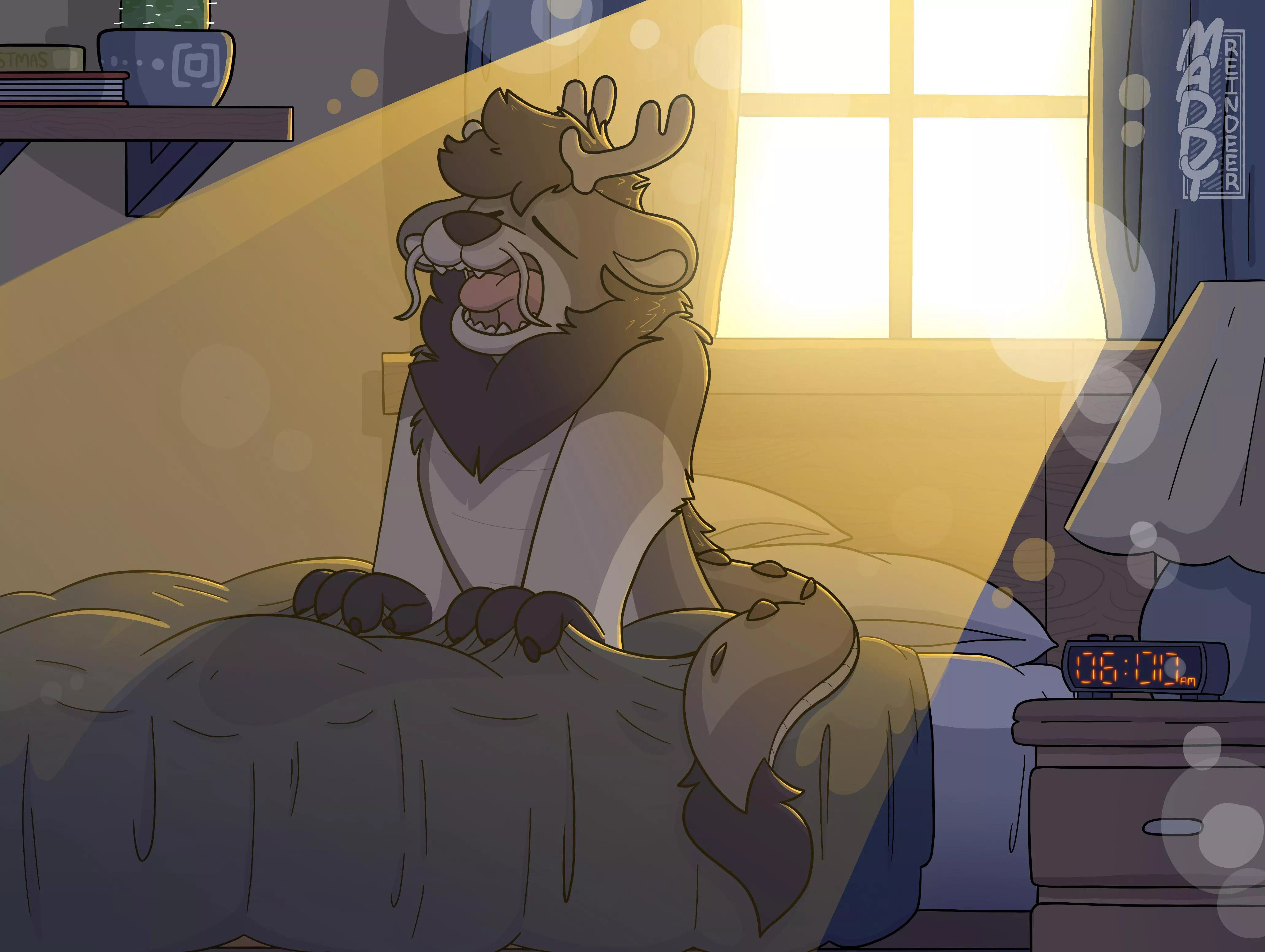 Waking up is hard (art by me) posted by MaddyReindeer