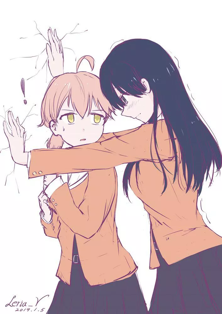 Wall slam! [Bloom Into You] posted by Natsu_1000