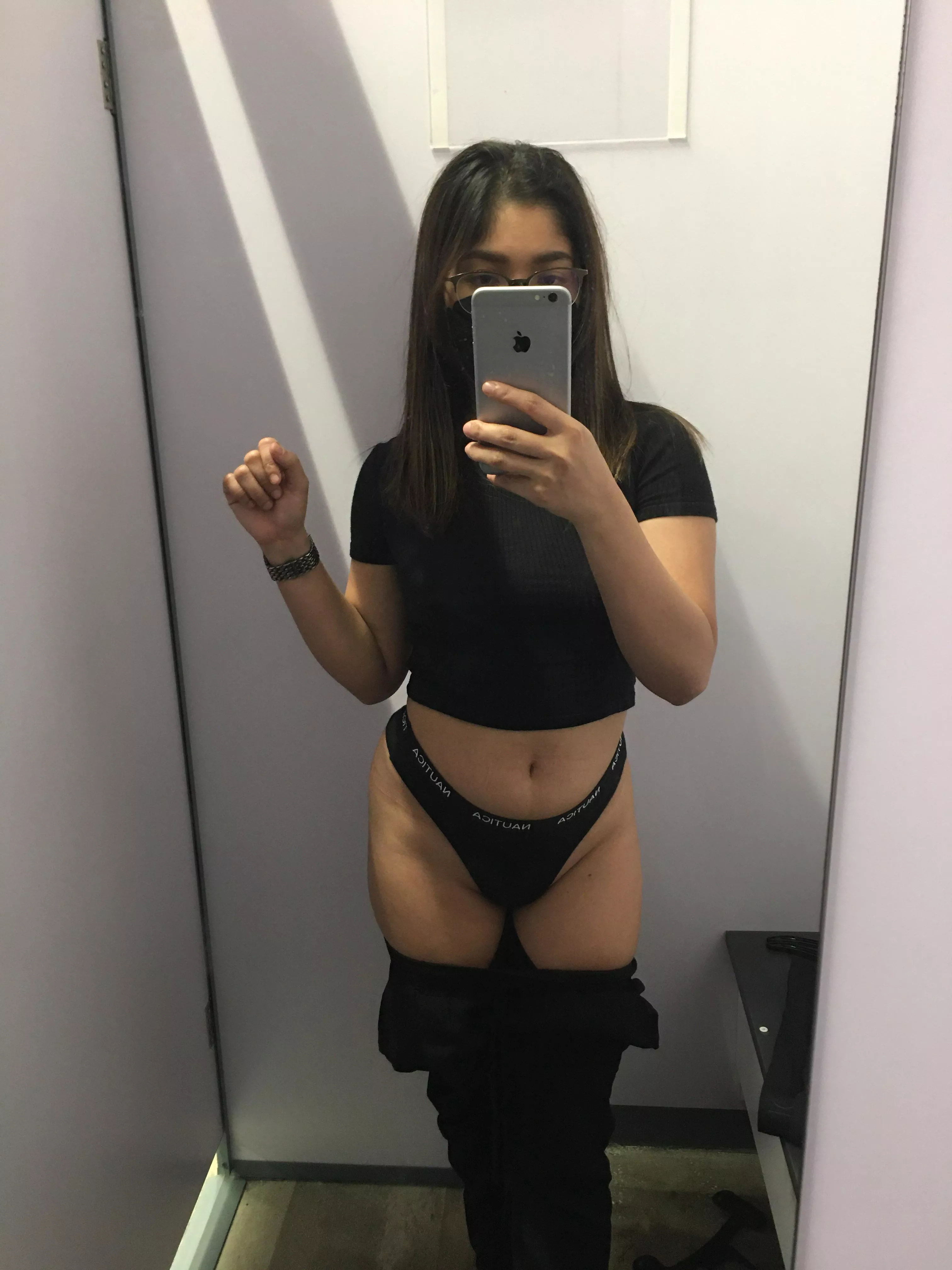 Wanna see more â€¦should I drop my panty? posted by TinyAsianDoll18