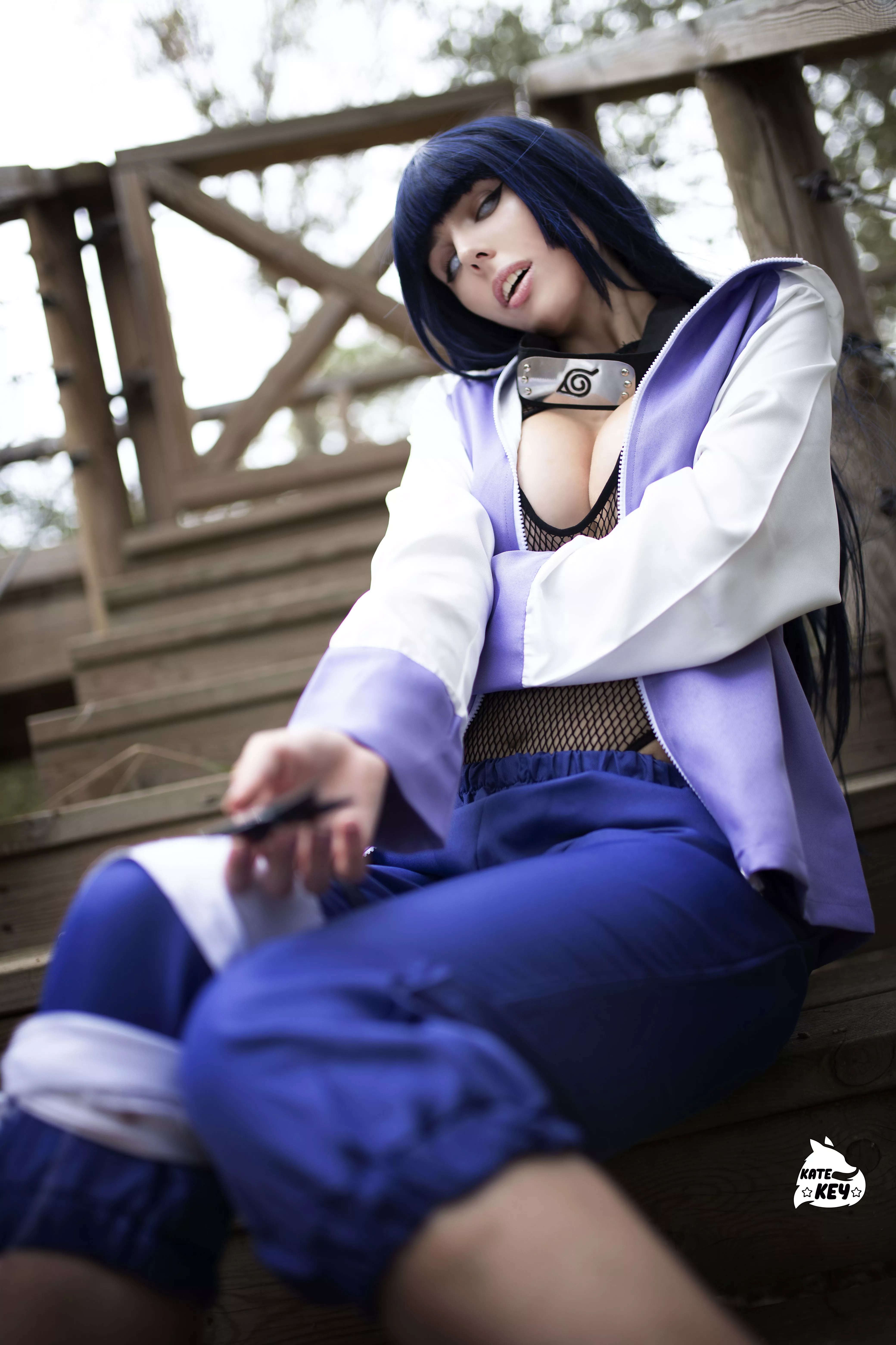 Wanna see my ninja secrets? ;) Hinata cosplay from Naruto by Kate Key posted by katekeycosplay