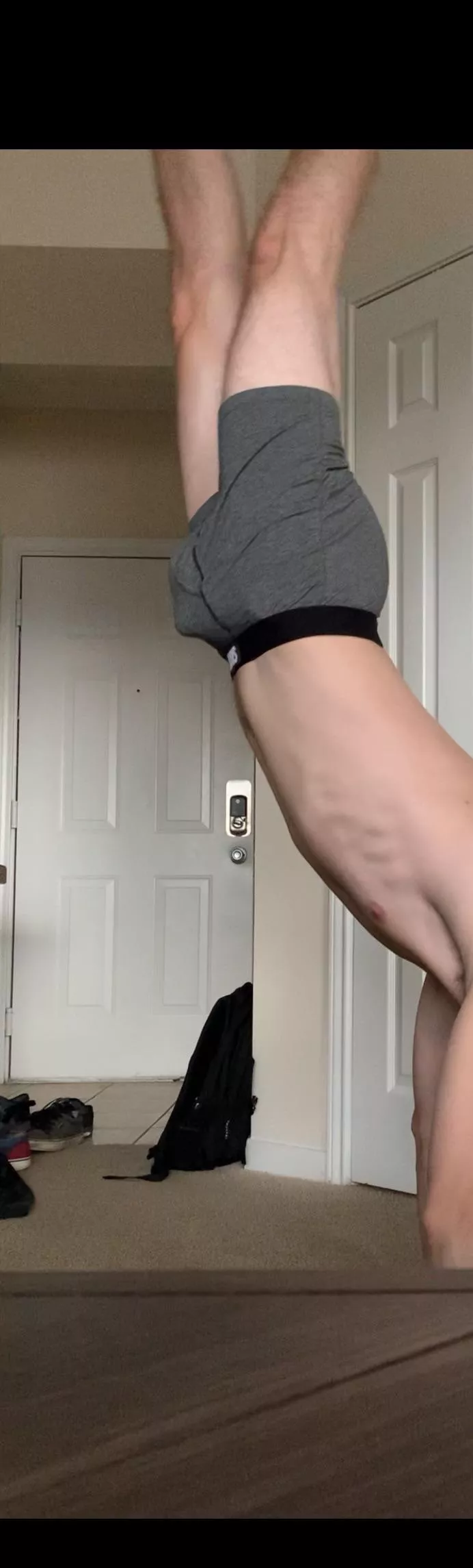 Was curious what my bulge looked like doing a handstand posted by Clear-Painting9585