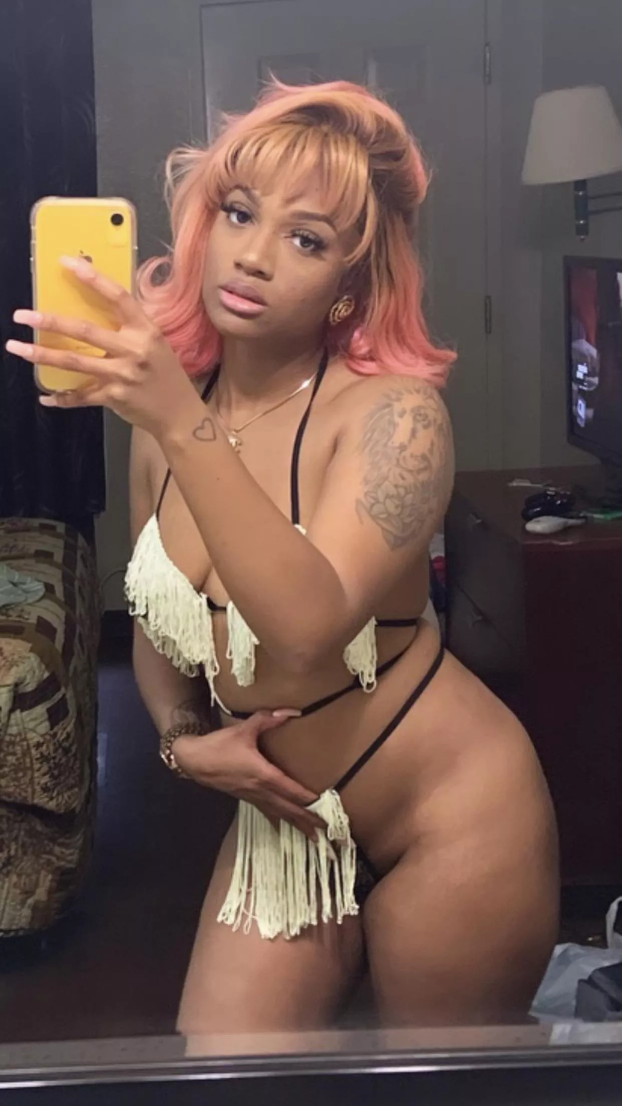 was told I look like a cute exotic n***** with this wig and outfit on 🥰 KIK// FineAssSub posted by FineGhettoSub