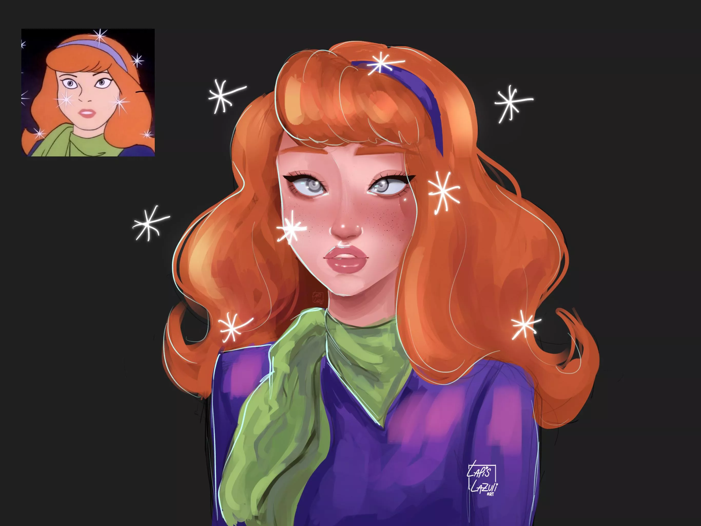 Watch the pretty coin, Daphne [Daphne, Scooby Doo] [LapisLazuliArt] posted by lapislazuliart