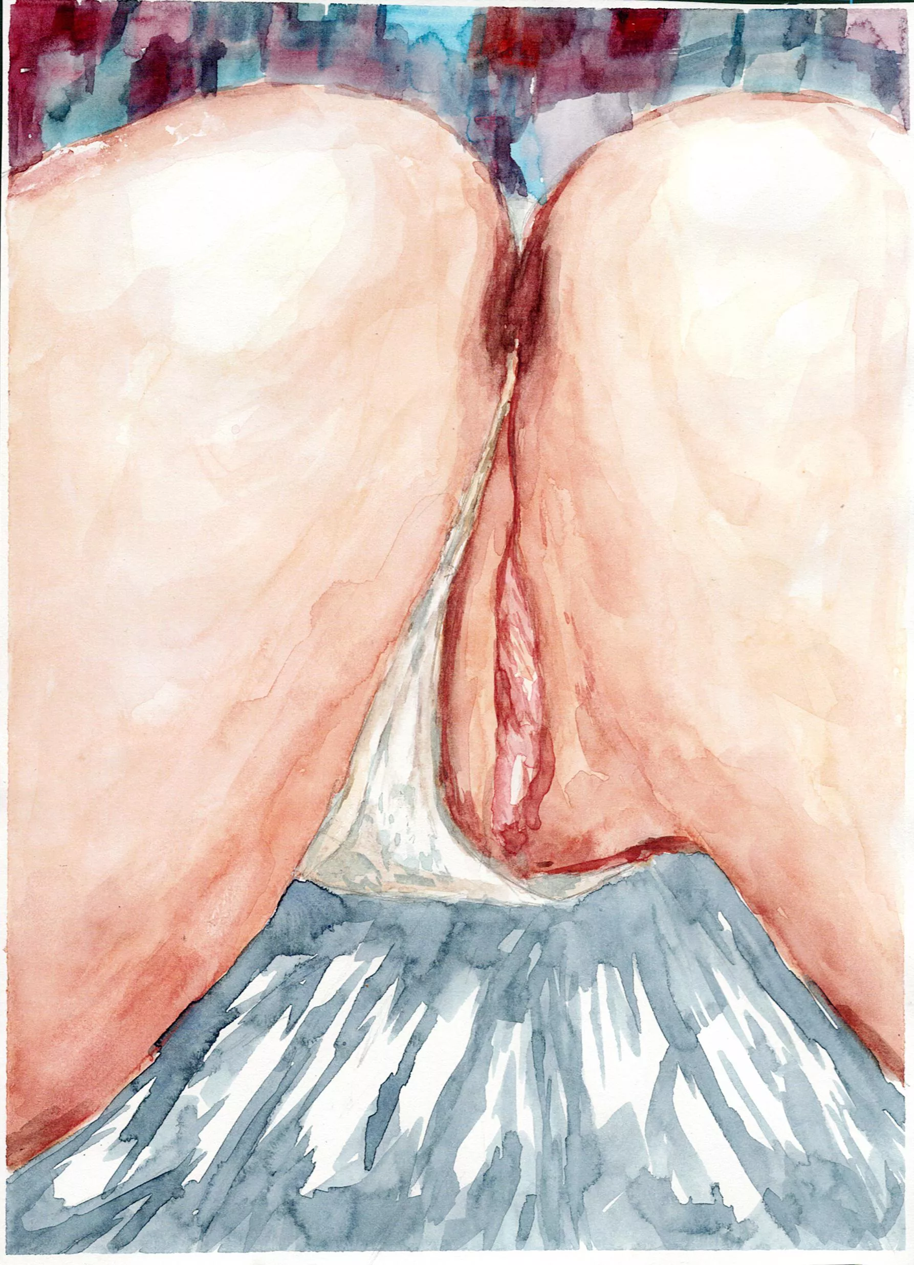 watercolour nude posted by softstuff0