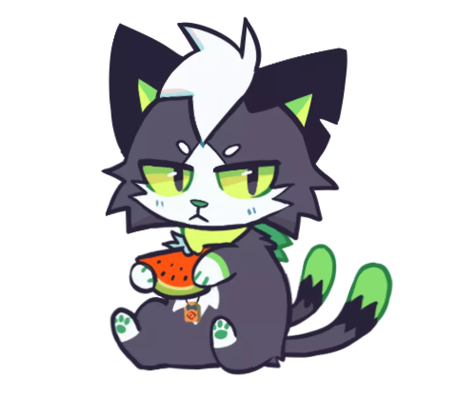 watermelon is my favorite fruit 🍉 posted by ZombieWolf3ds