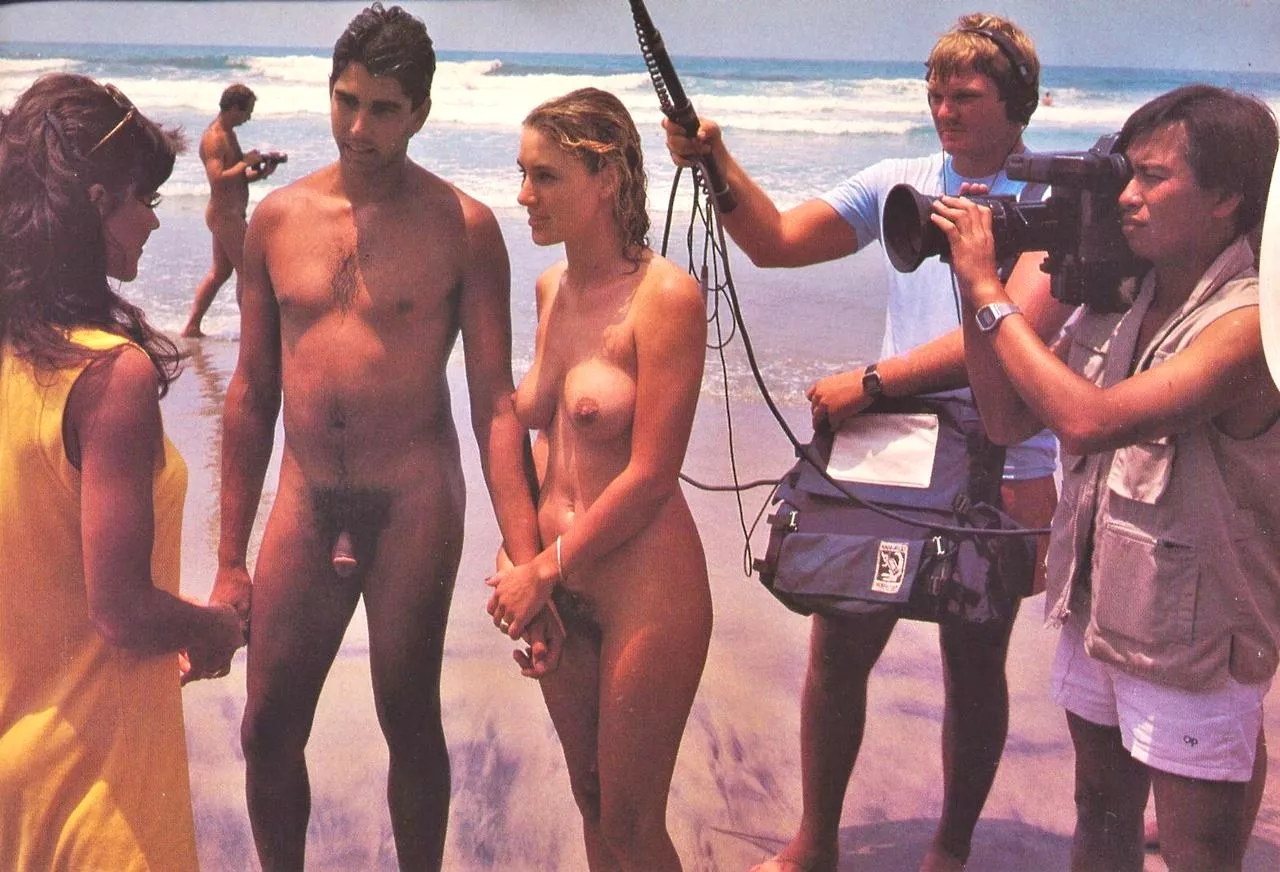 We are filming, interviewing beach goers posted by NaturistPictures