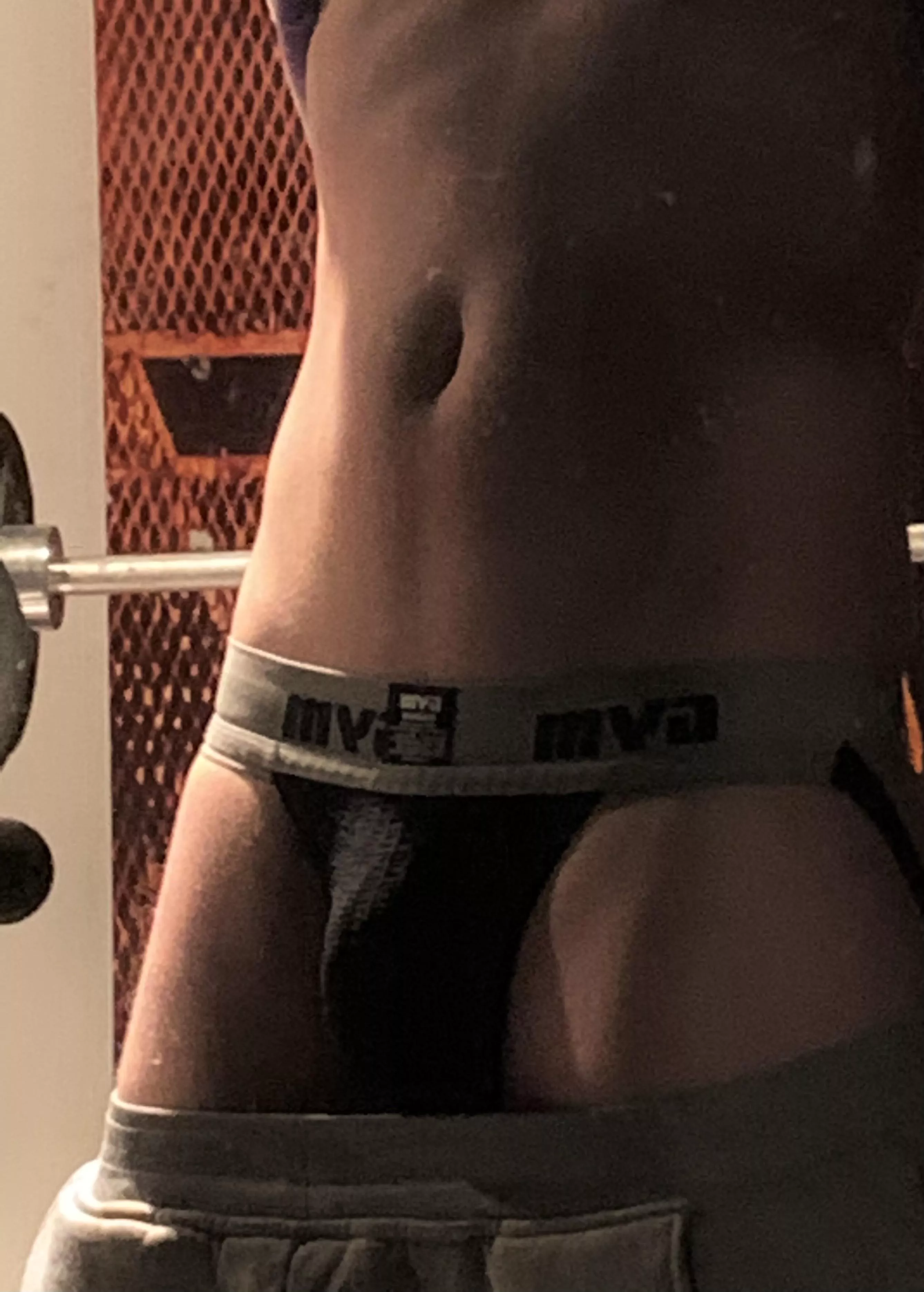 Wearing a new jock to the gym. Tried to sneak a pic. I think someone may have saw. posted by Affectionate_Crow588