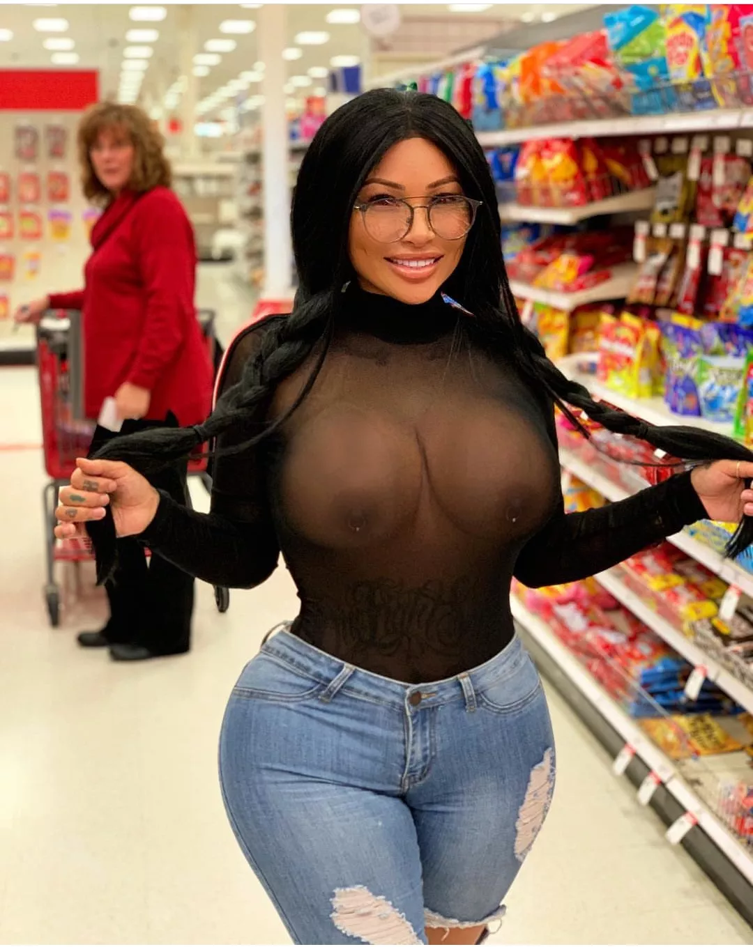 Wearing a see through shirt in Target posted by ohshitjohn