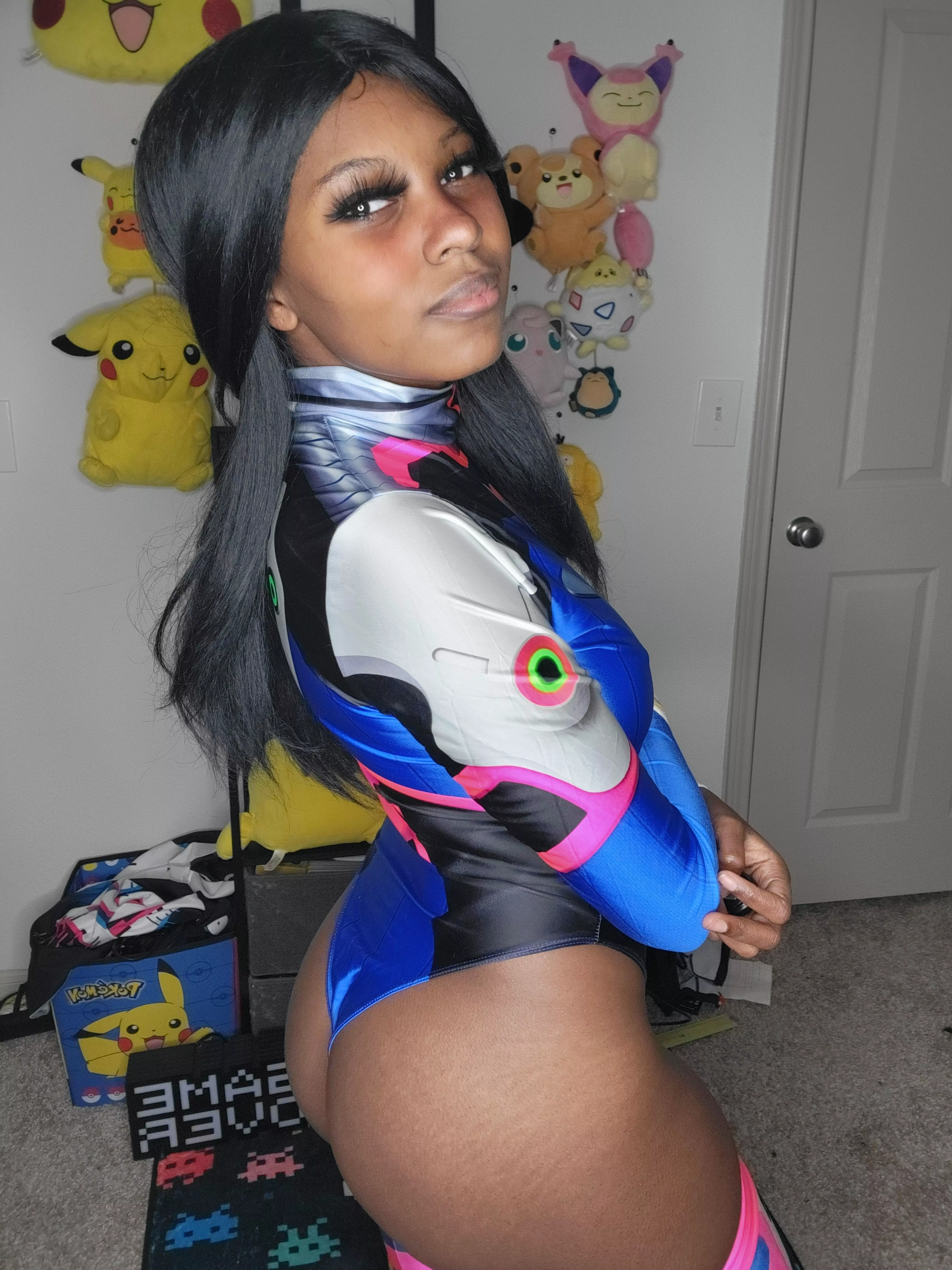 Wearing d.va's plug suit posted by Stunning-Argument