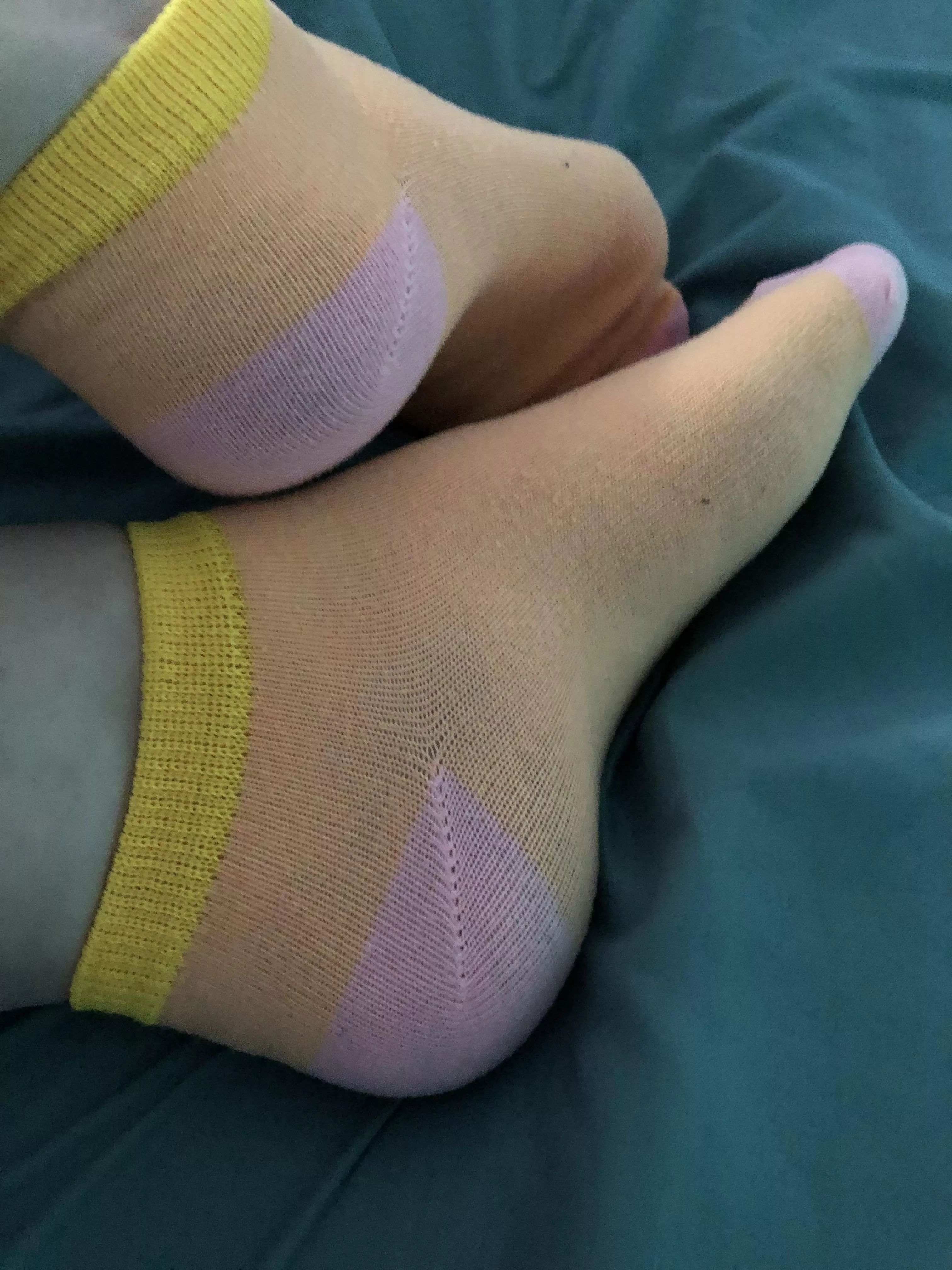 Wearing my socks in bed (F) posted by CupcakeTootsie