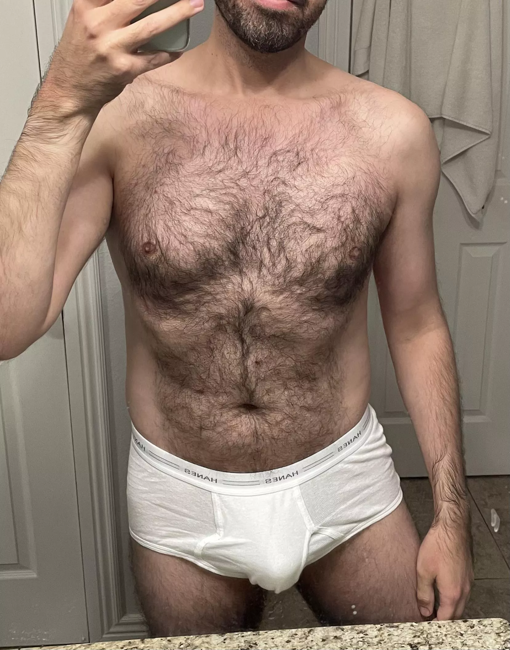 Wearing my whities 😃 posted by Gayyyfun