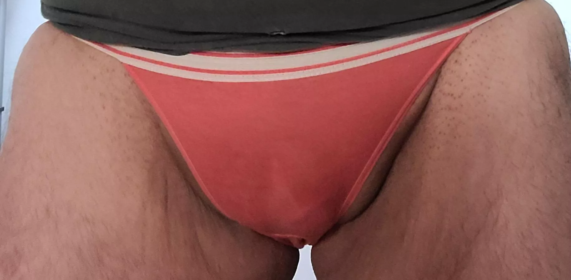 Wearing orange bikini panties to work today ❤ posted by Gasman107569