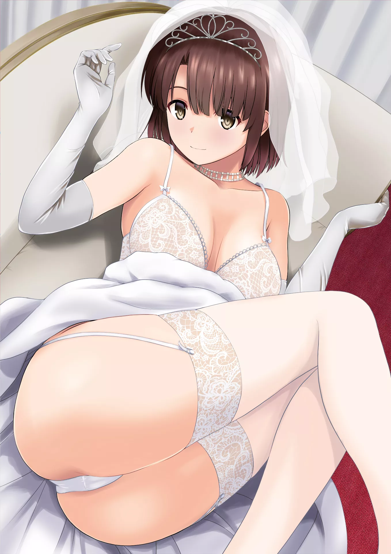 wedding thighs (Megumi Kato) posted by Anime_Fan_Art