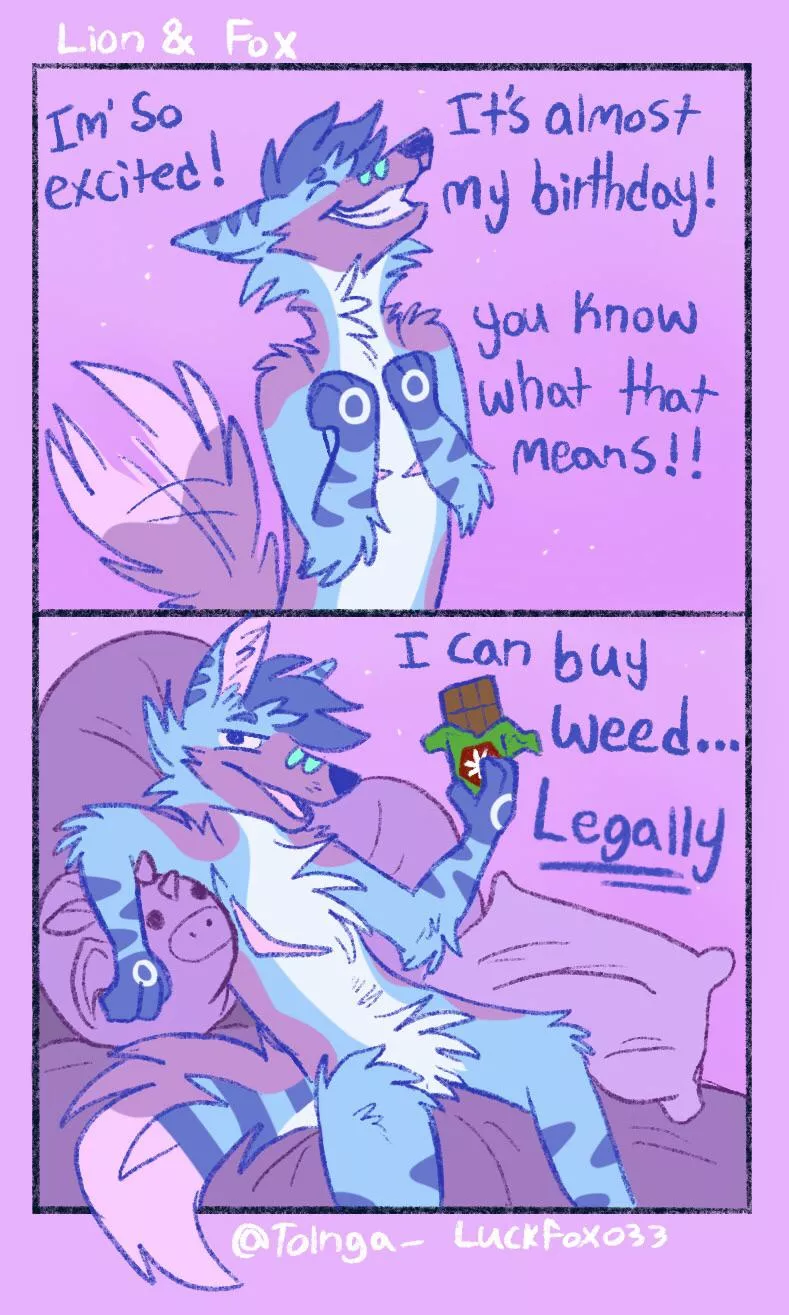 Weed! (Art by me) posted by LuckFoxo33