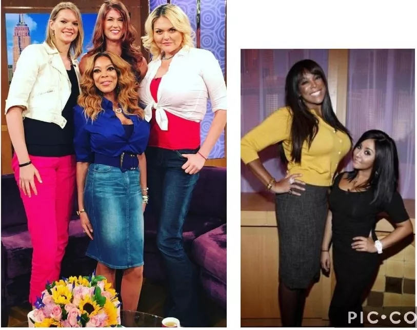 Wendy Williams with stars of MGL and Snooki. Should have had them on same episode. posted by Jobbers101