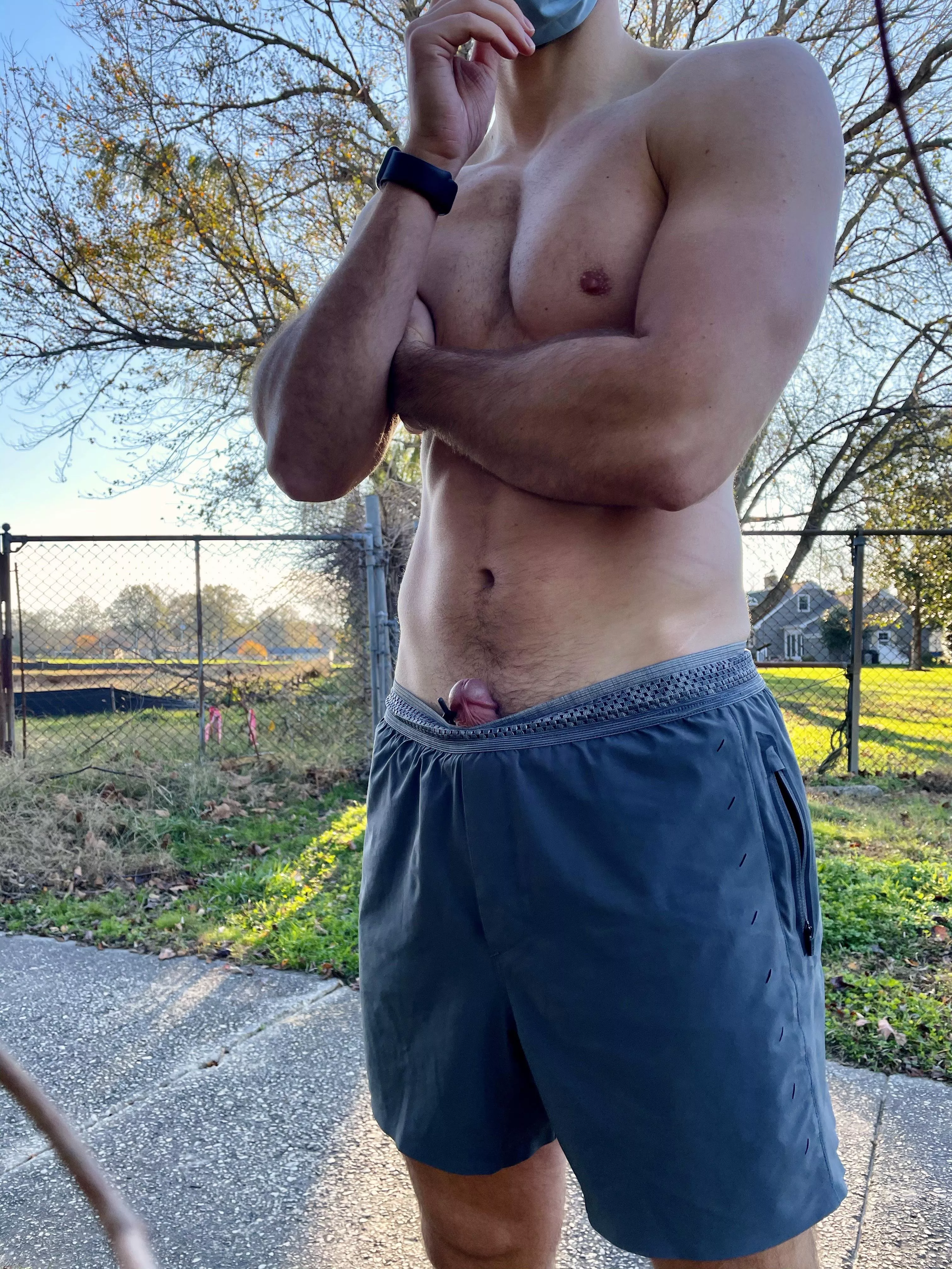 Went for a jog. Got hard. Took pics. 🔁 posted by CUthesonofjack