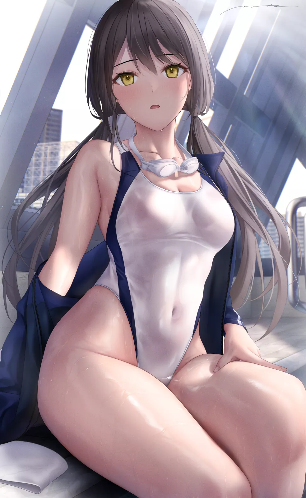 Wet competition swimsuit is great posted by konosubaa002