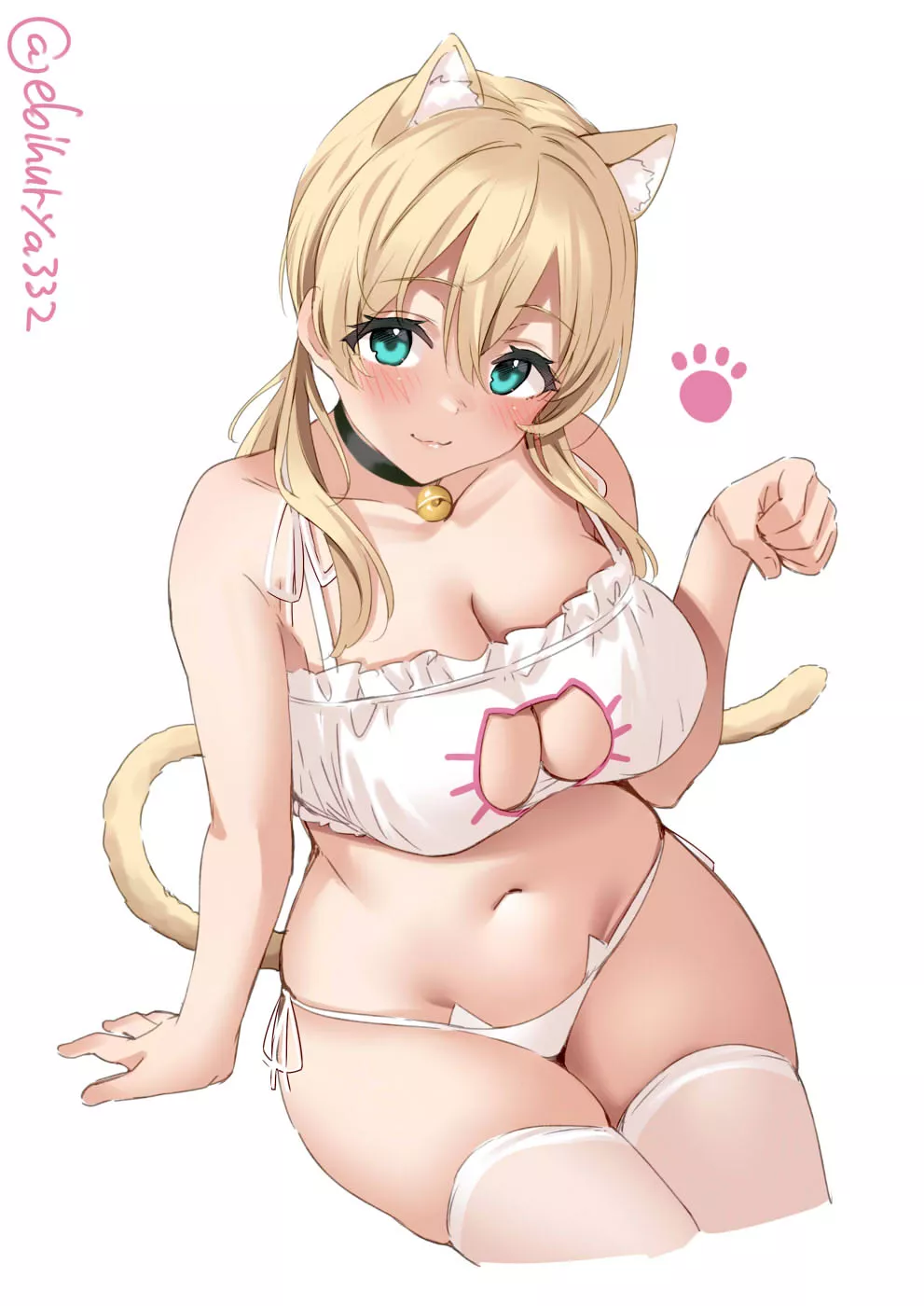 What a cute kitty! (Artist: ebifurya) posted by Xairdanr