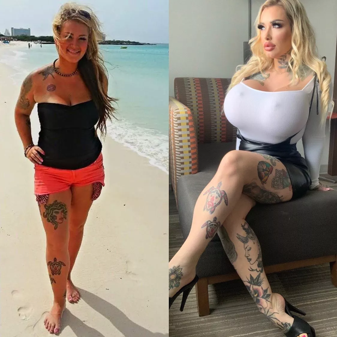 What a transformation 😍 posted by BimboSimp