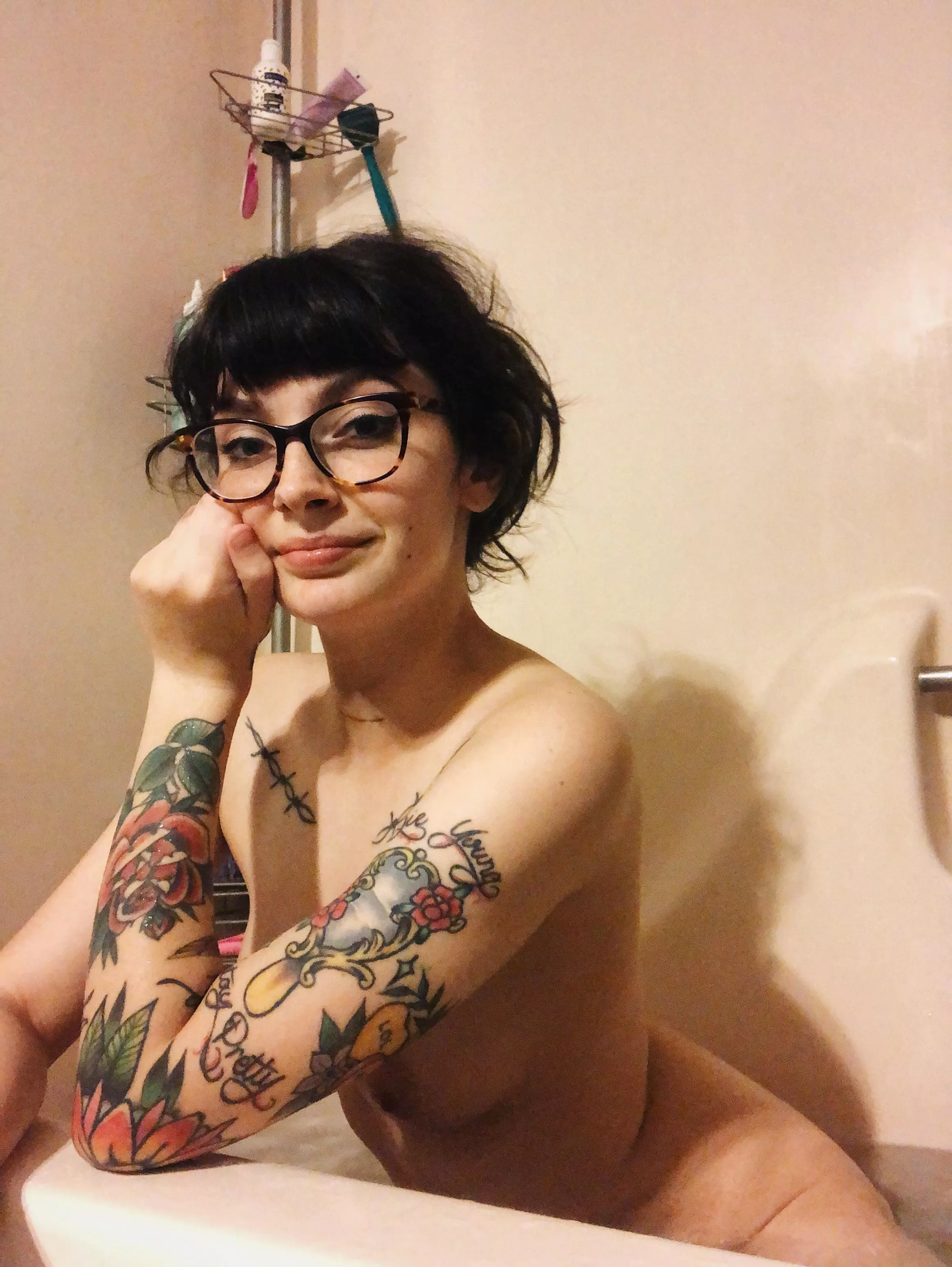 What about glasses, bangs and tattoos? posted by heyitsmeemily