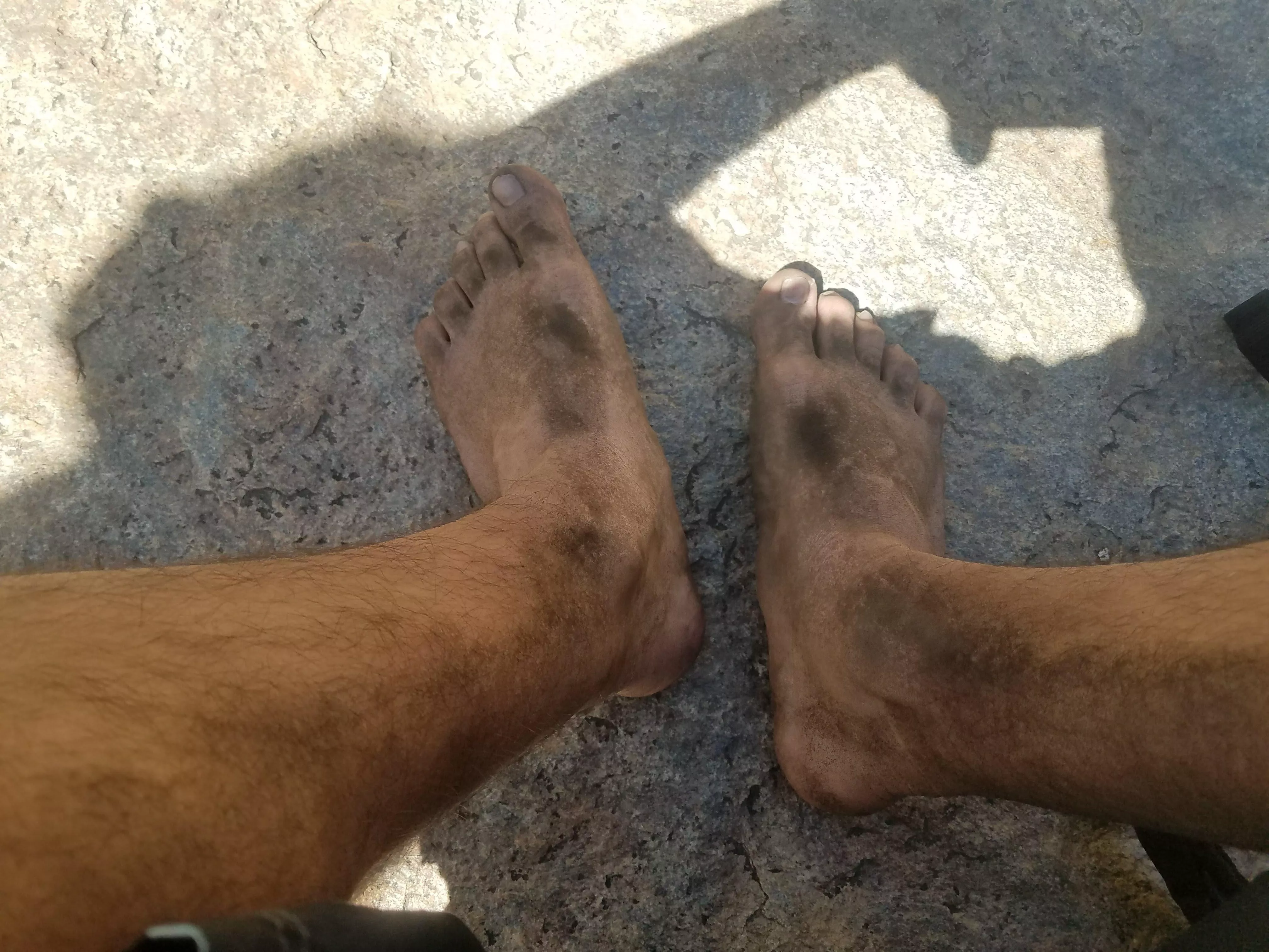 What about six miles of nude hiking looks like on my feet posted by barefoot_hiker_