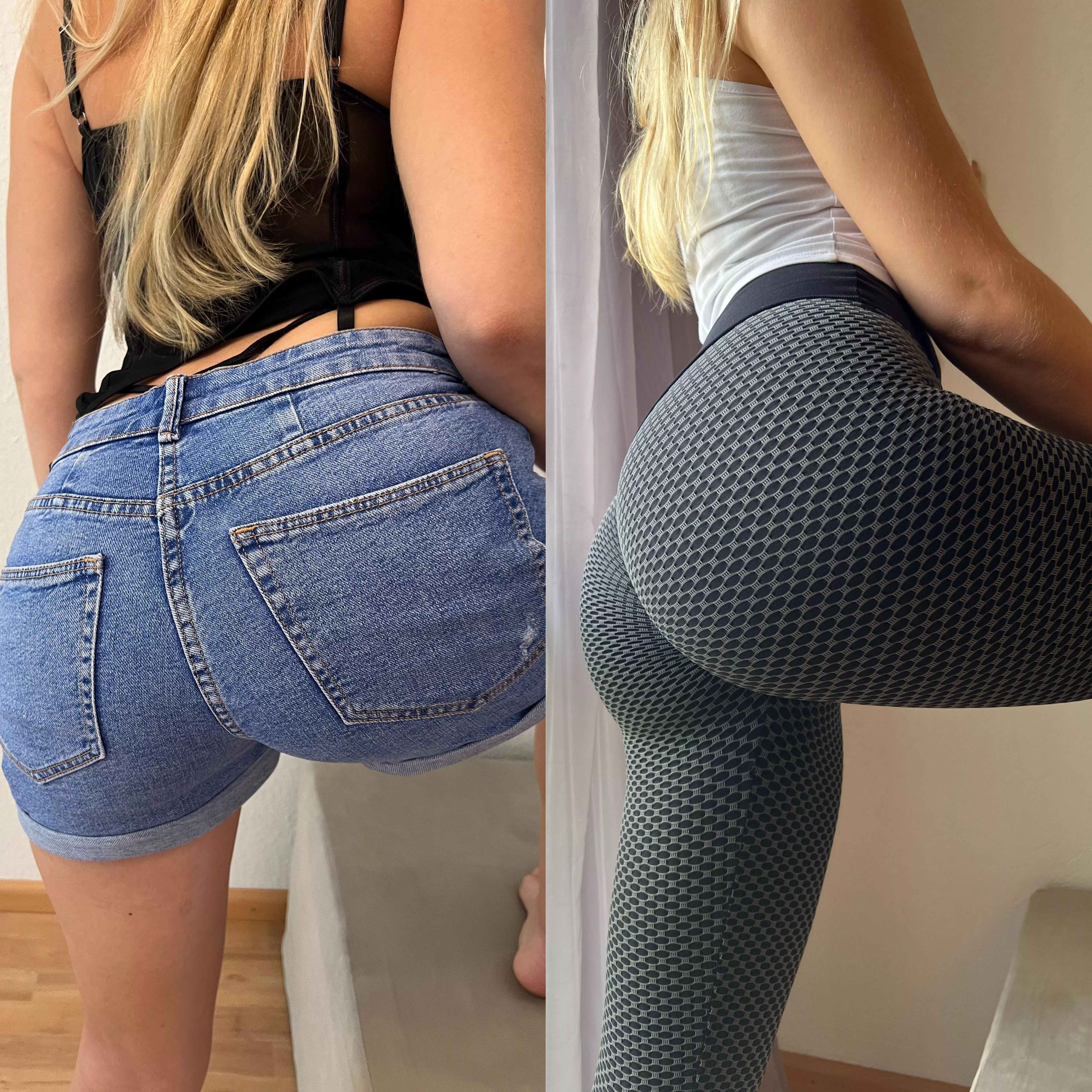 What do you like more jeans or leggings 😍🍑 I think my Ass looks more peachy in leggings 🔥 posted by Ava-Fox