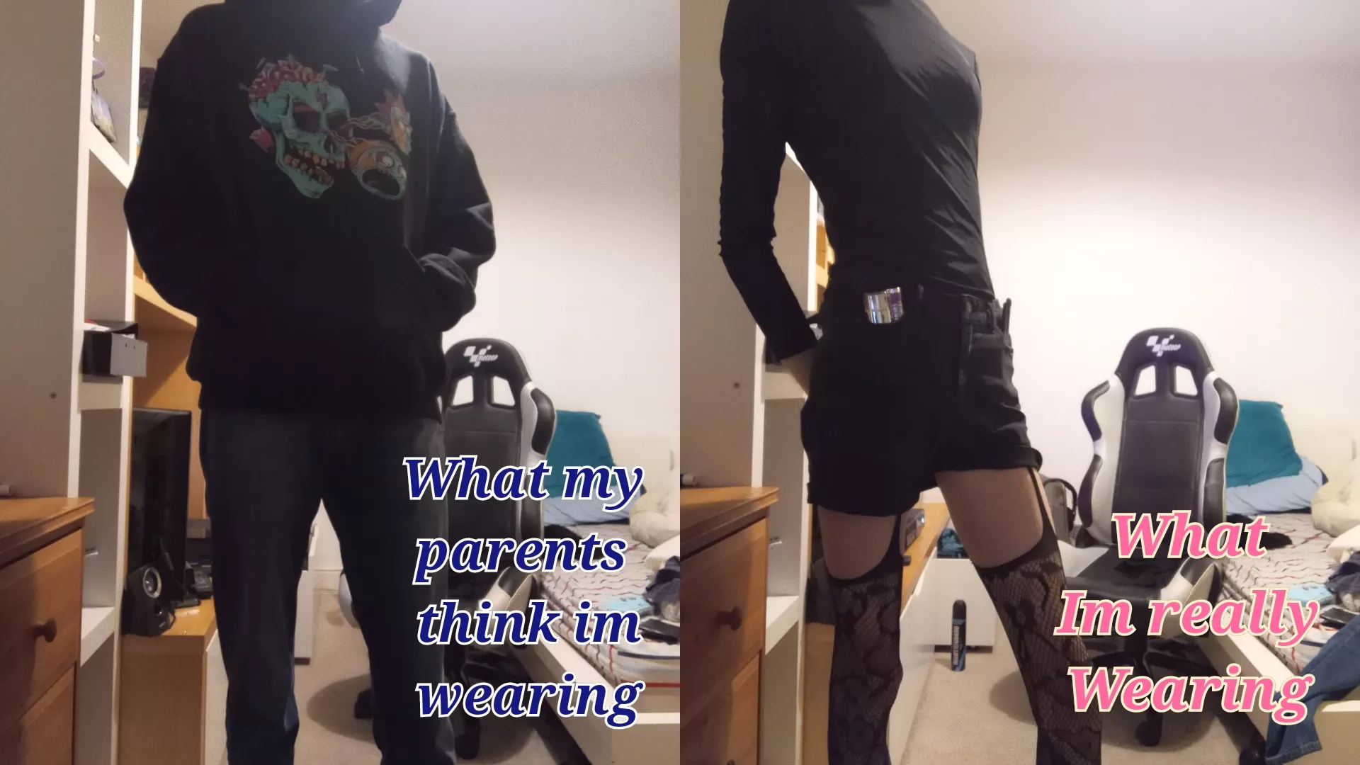 What my bully makes me wear underneath posted by LilithDM