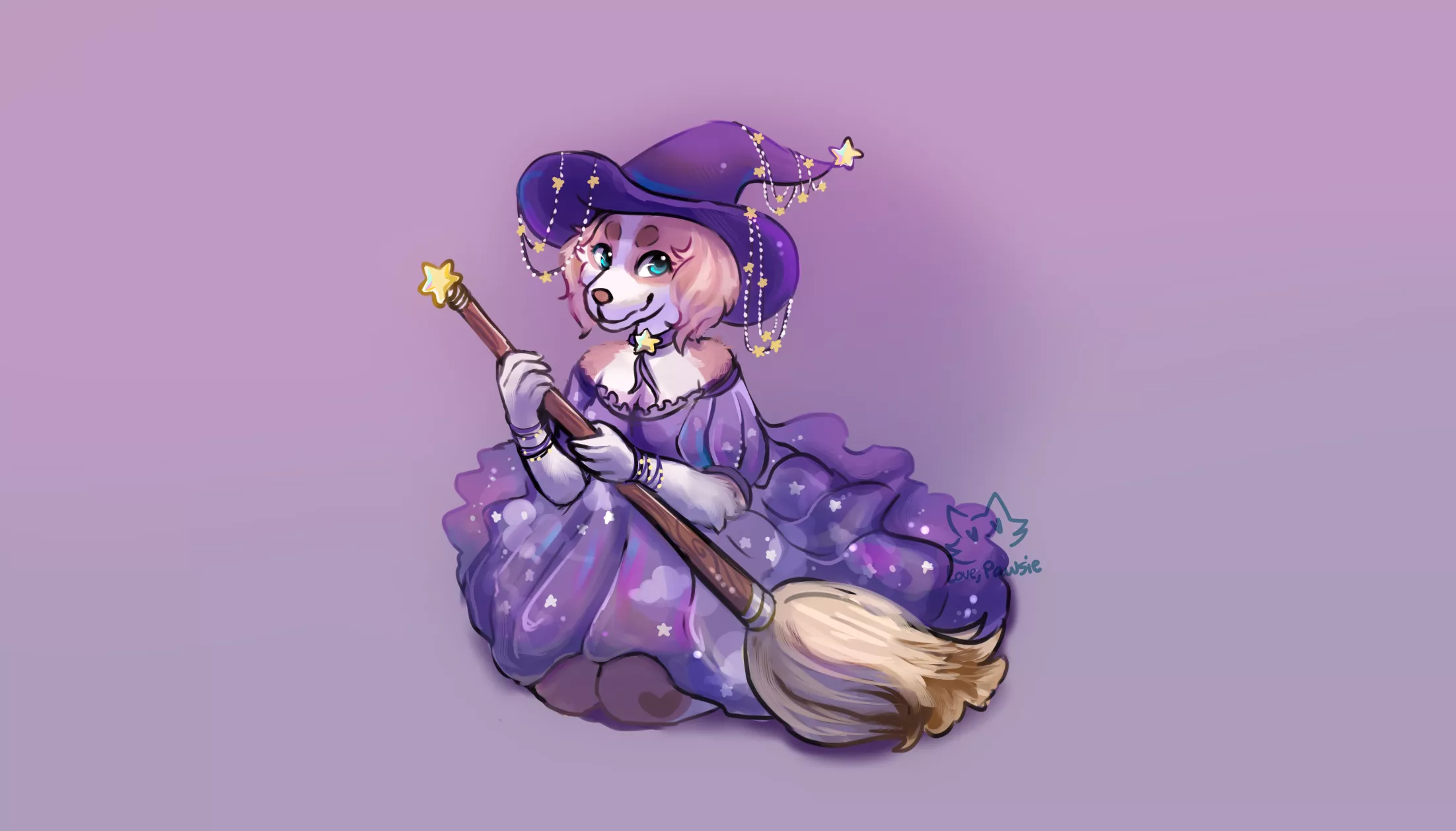 What will your Sona/OC be this Halloween Season? Drew mine in a cute witch costume ^^. (art by me, twitter @lovepawsie) posted by pawsiecat