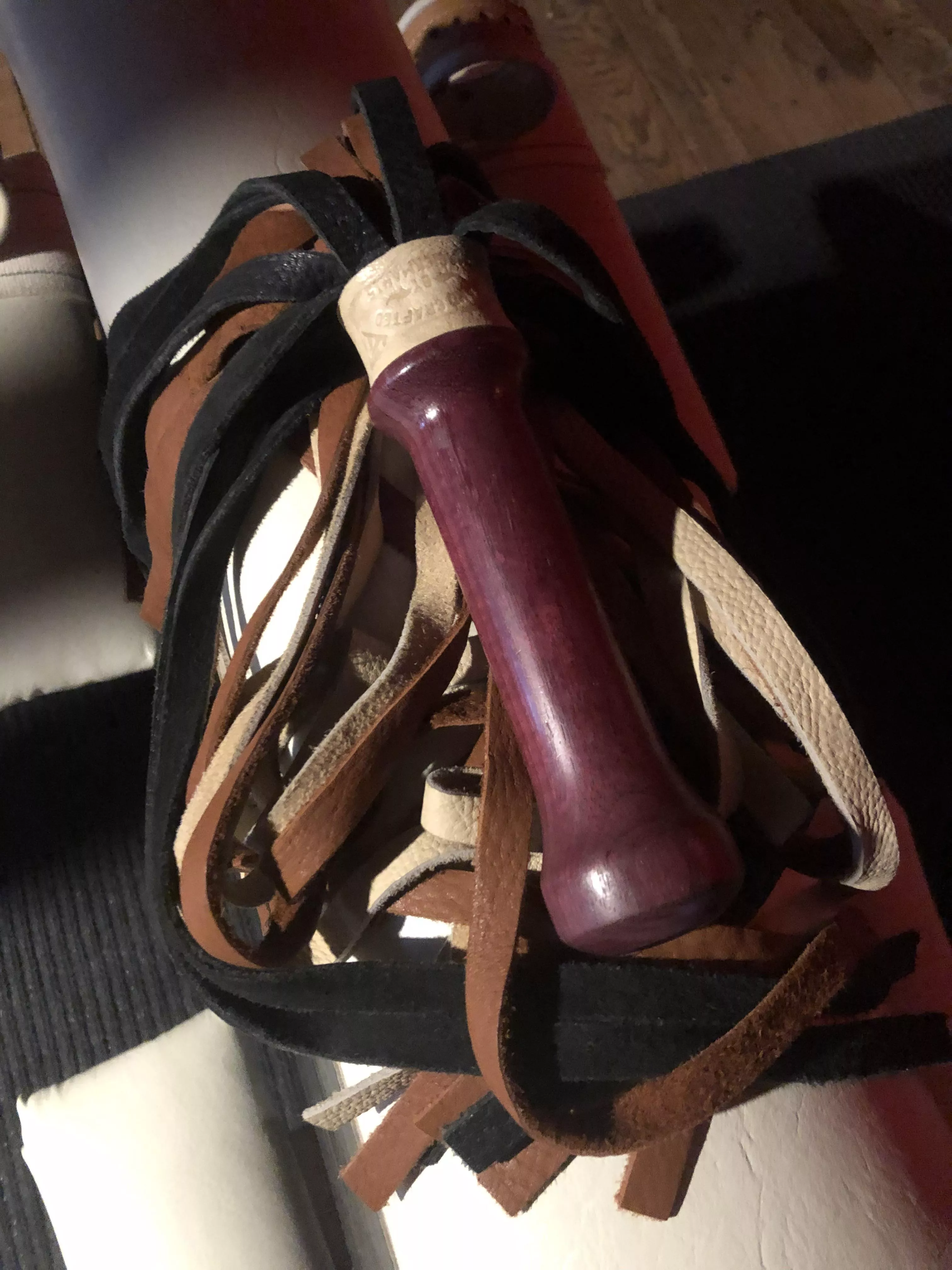 What’s your favorite tool??? Mine is an AMAZING elk flogger. Huge thud, wonderful feeling both giving and receiving….. posted by DoctahDirty