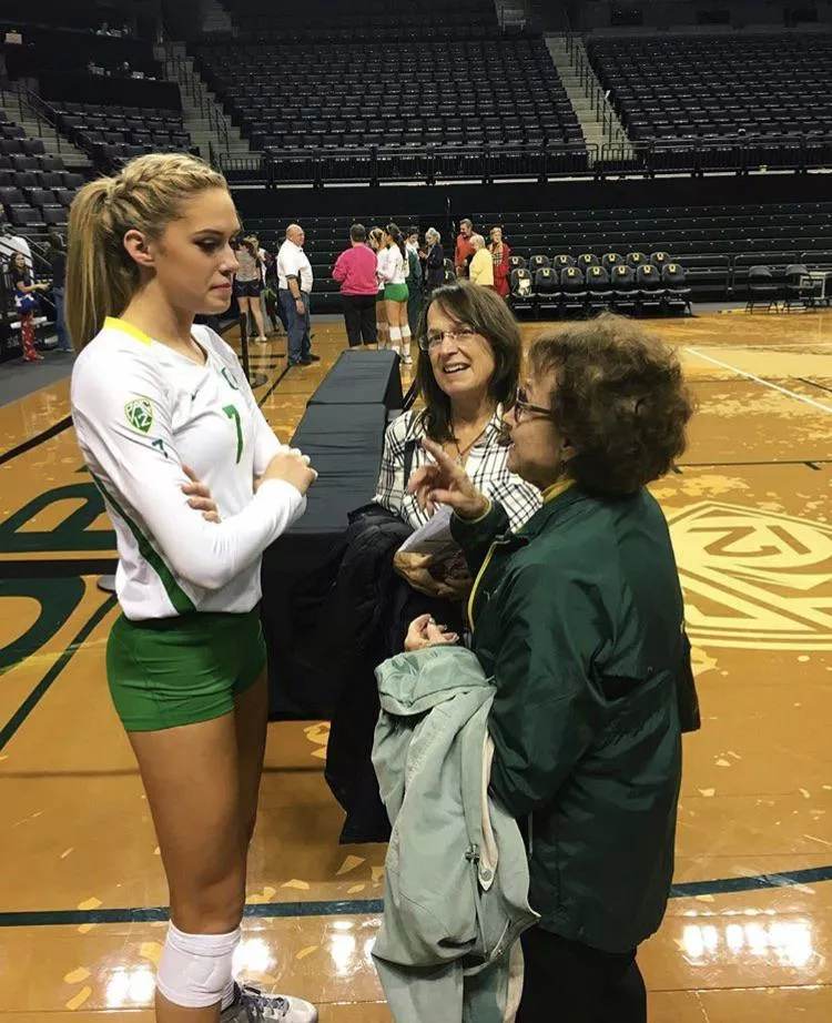 When grandma tries to give volleyball advice. posted by Advega