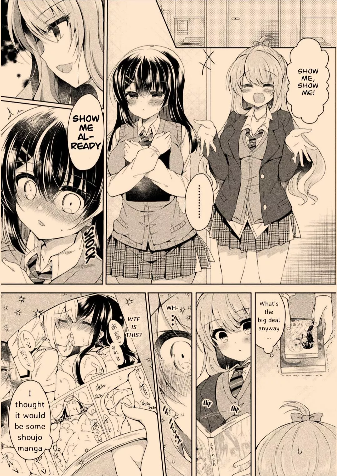 When she finds out about your yuri addiction.. [Yuri Love Slave] posted by Agolloh