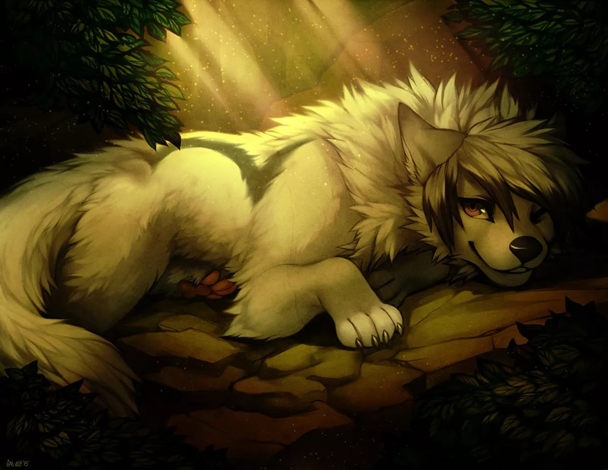 When the sun catches the fur (art by Falvie) posted by Bonkers_Reee